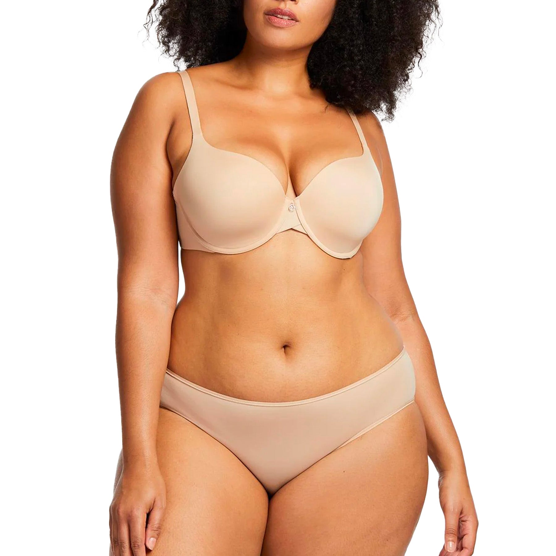 Montelle Pure Demi Cup T-Shirt Bra 9310 Sand/Sable Set