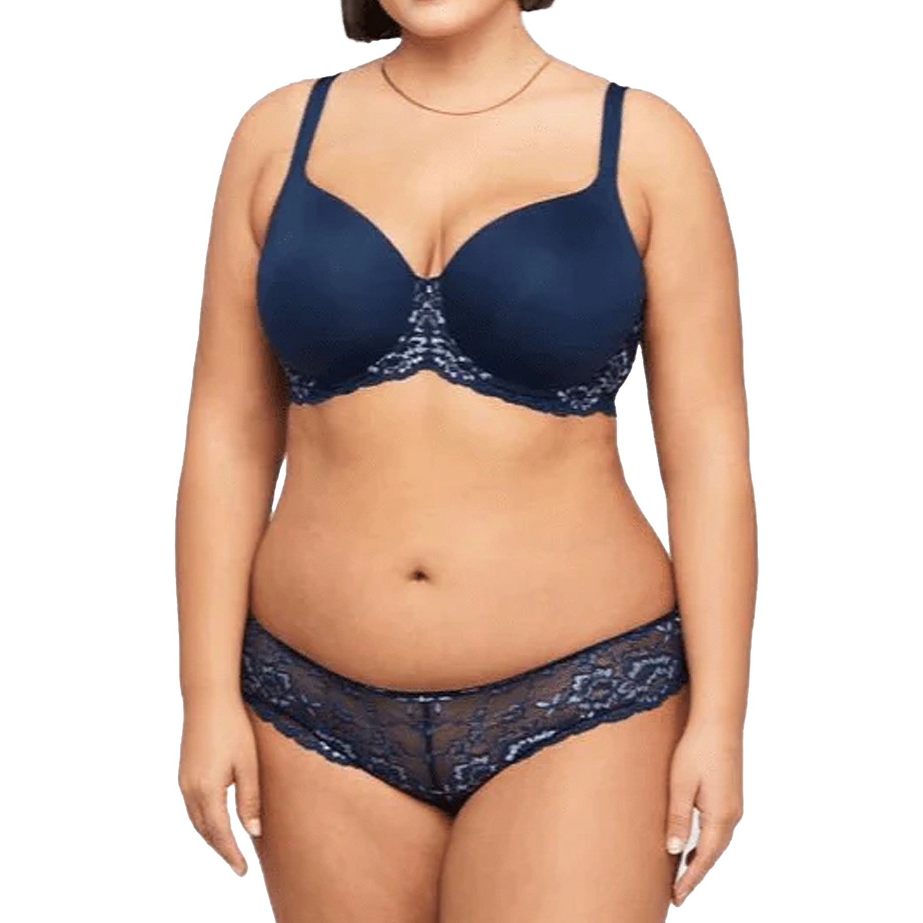 Montelle Pure Plus Full Cup T-Shirt Bra 9320 Gemstone Blue Heaven Set
