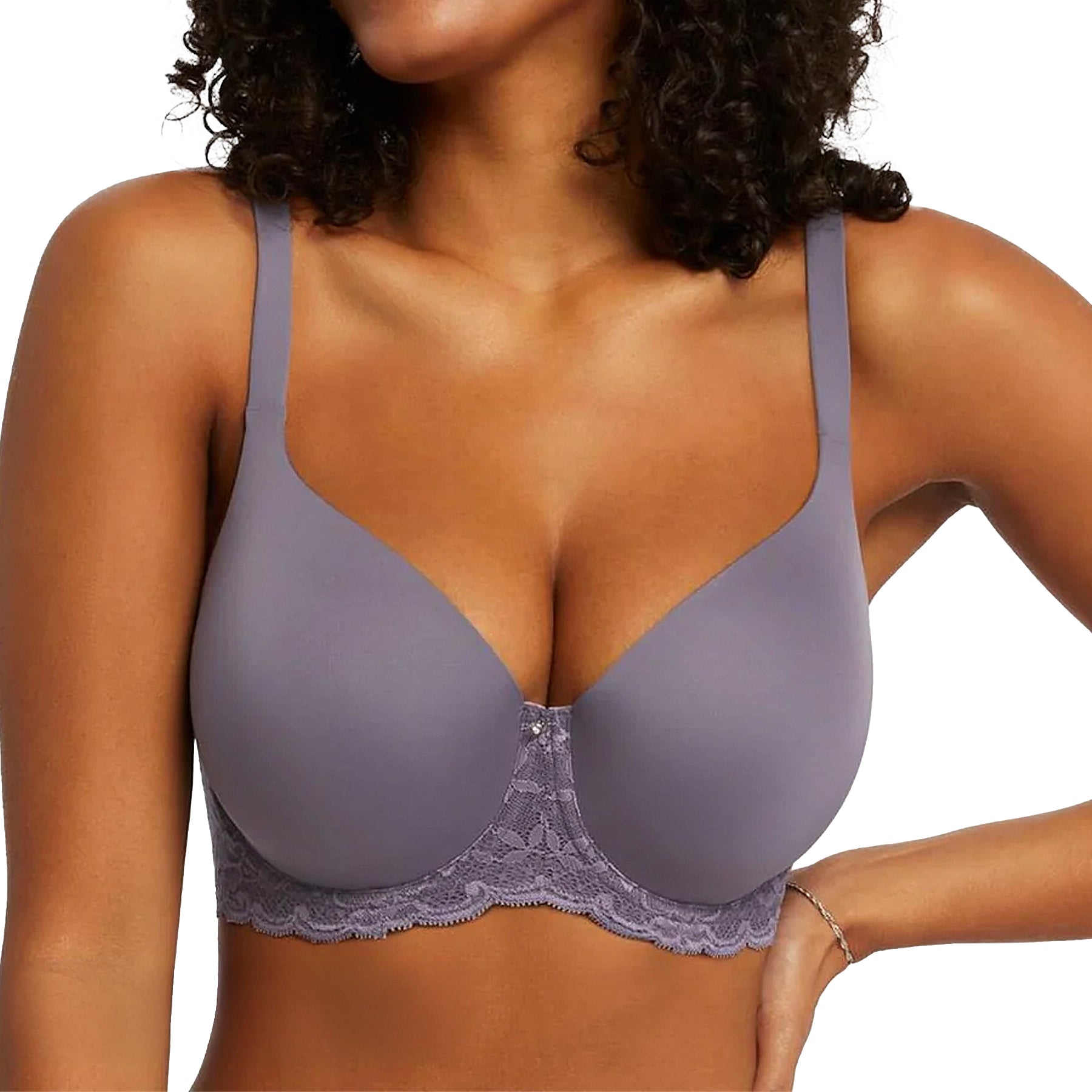 Montelle Pure Plus Full Cup T-Shirt Bra 9320 Purple Cloud Front