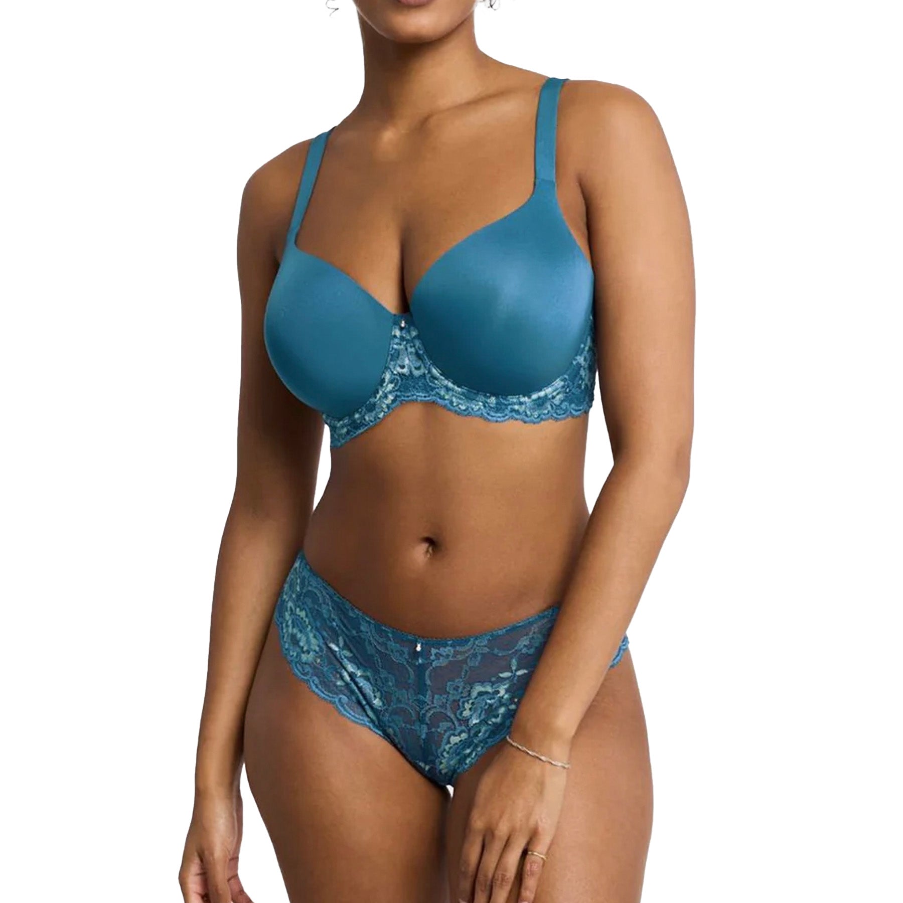 Montelle Pure Plus Full Cup T-Shirt Bra 9320 Surf Mint Set
