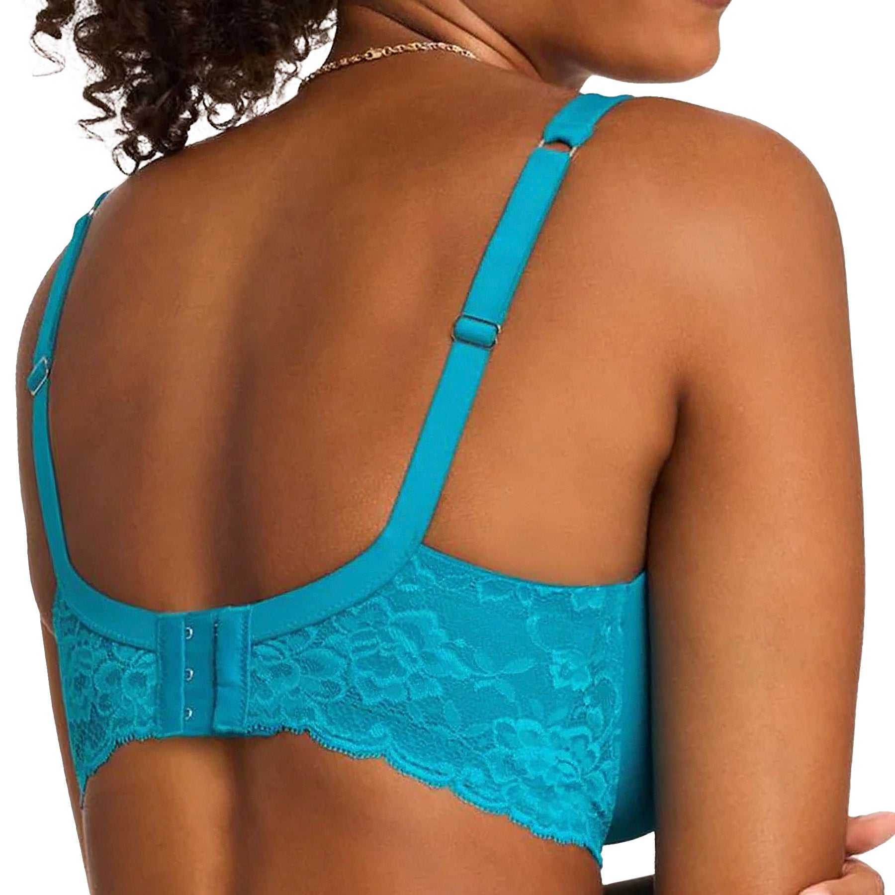 Montelle Pure Plus Full Cup T-Shirt Bra 9320 Turquoise Back