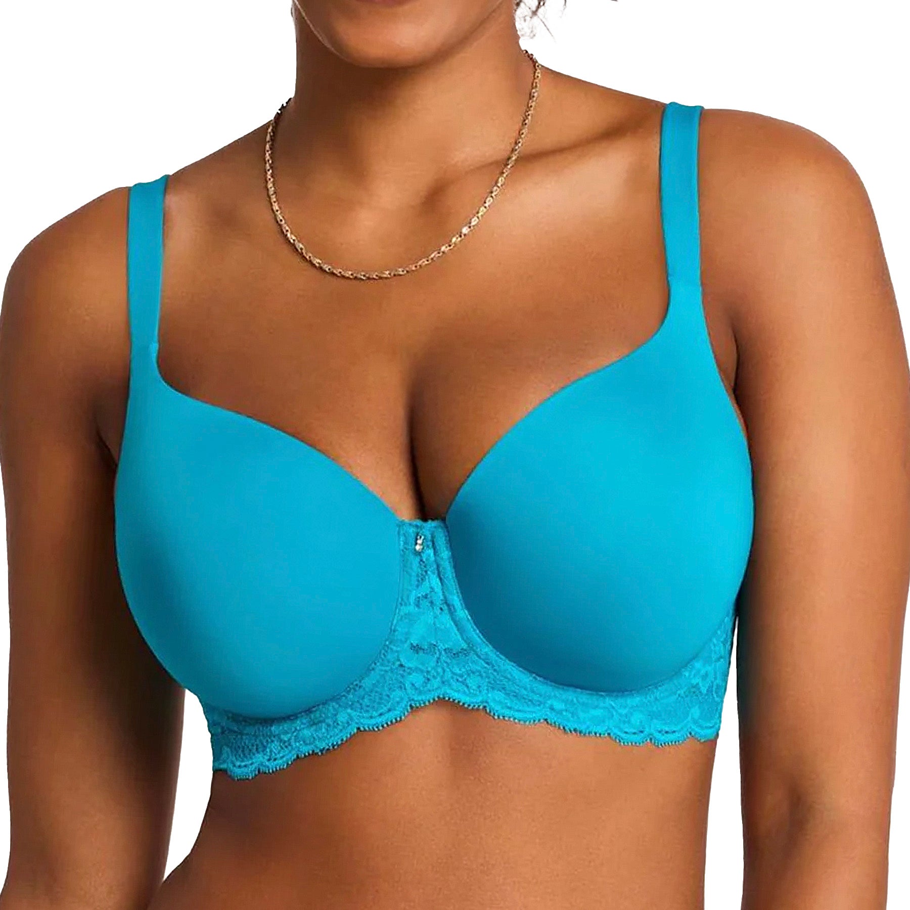Montelle Pure Plus Full Cup T-Shirt Bra 9320 Turquoise Front