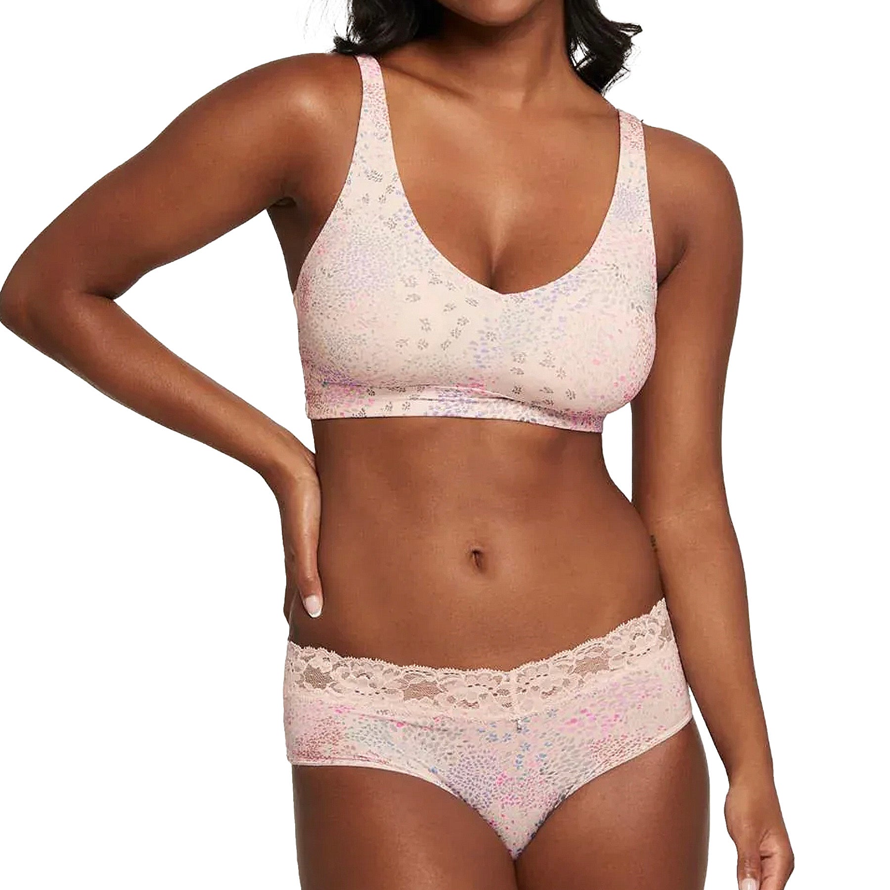 Montelle Mysa Cup-Sized Bralette 9335 Flower Field Set