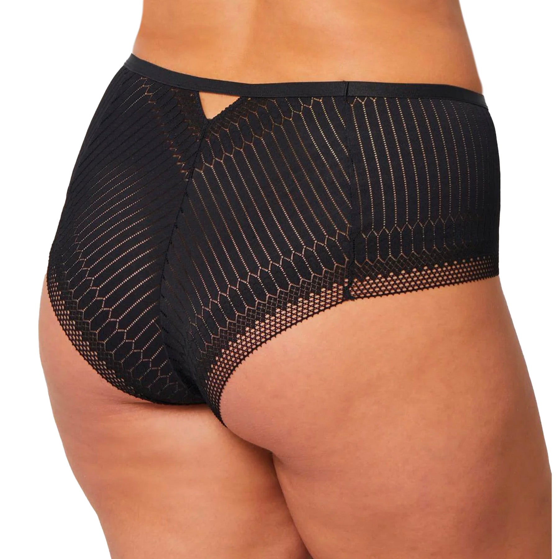 Montelle Simple Pleasures High Waist Brief 9543 Black Back