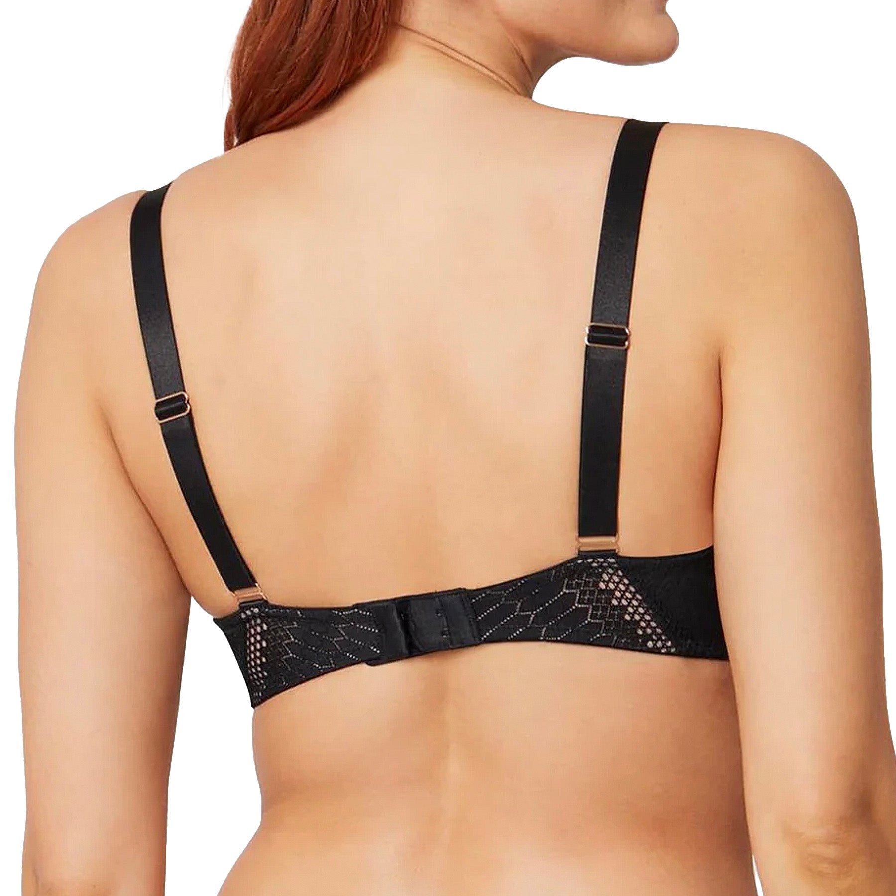 Montelle Simple Pleasures Flirt Bra 9540 Black Moonshell Back