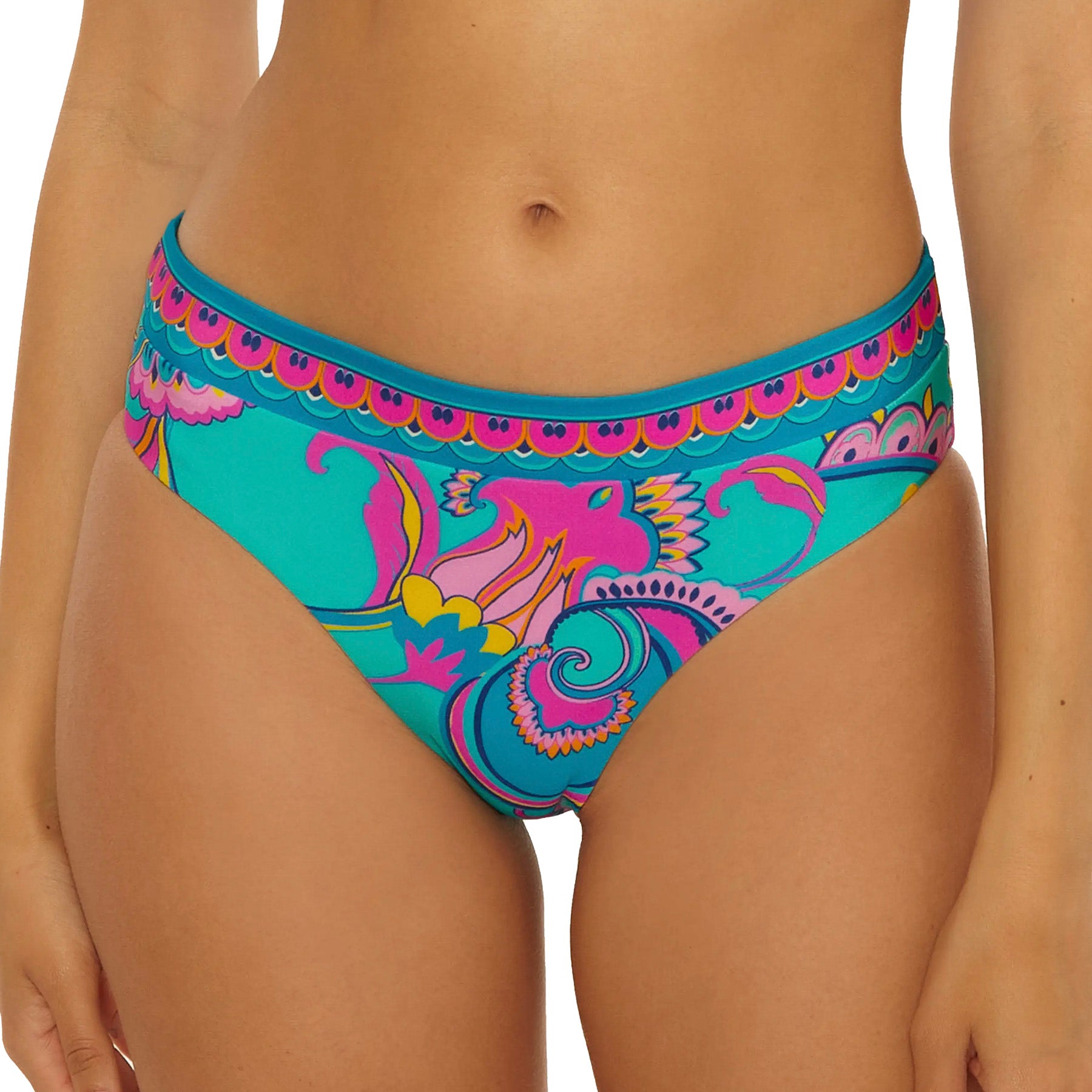Trina Turk Mykonos Reversible Hipster Bikini Bottom 3244365 Multi Front