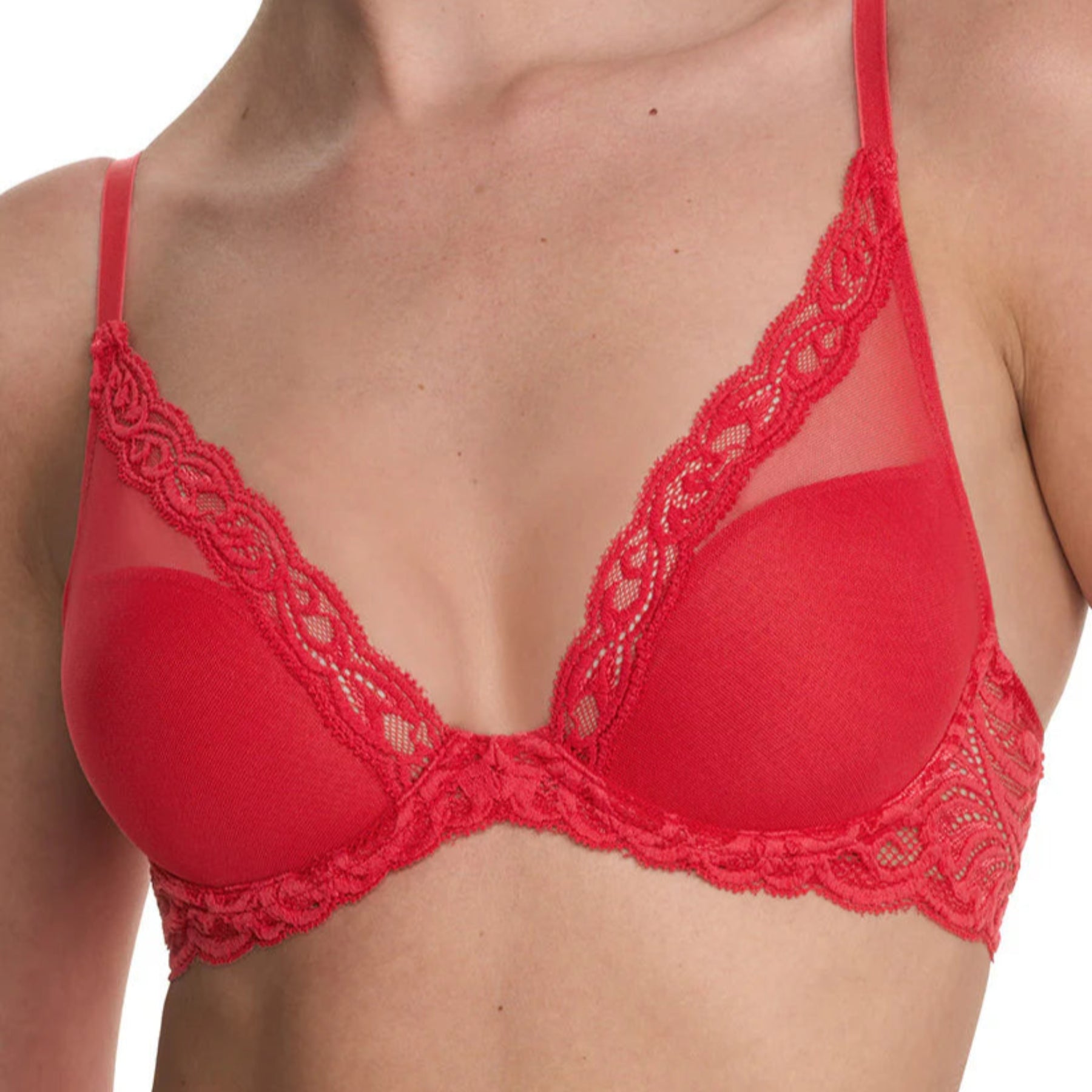 Natori Feathers Contour Plunge Bra 730023 - Bonfire