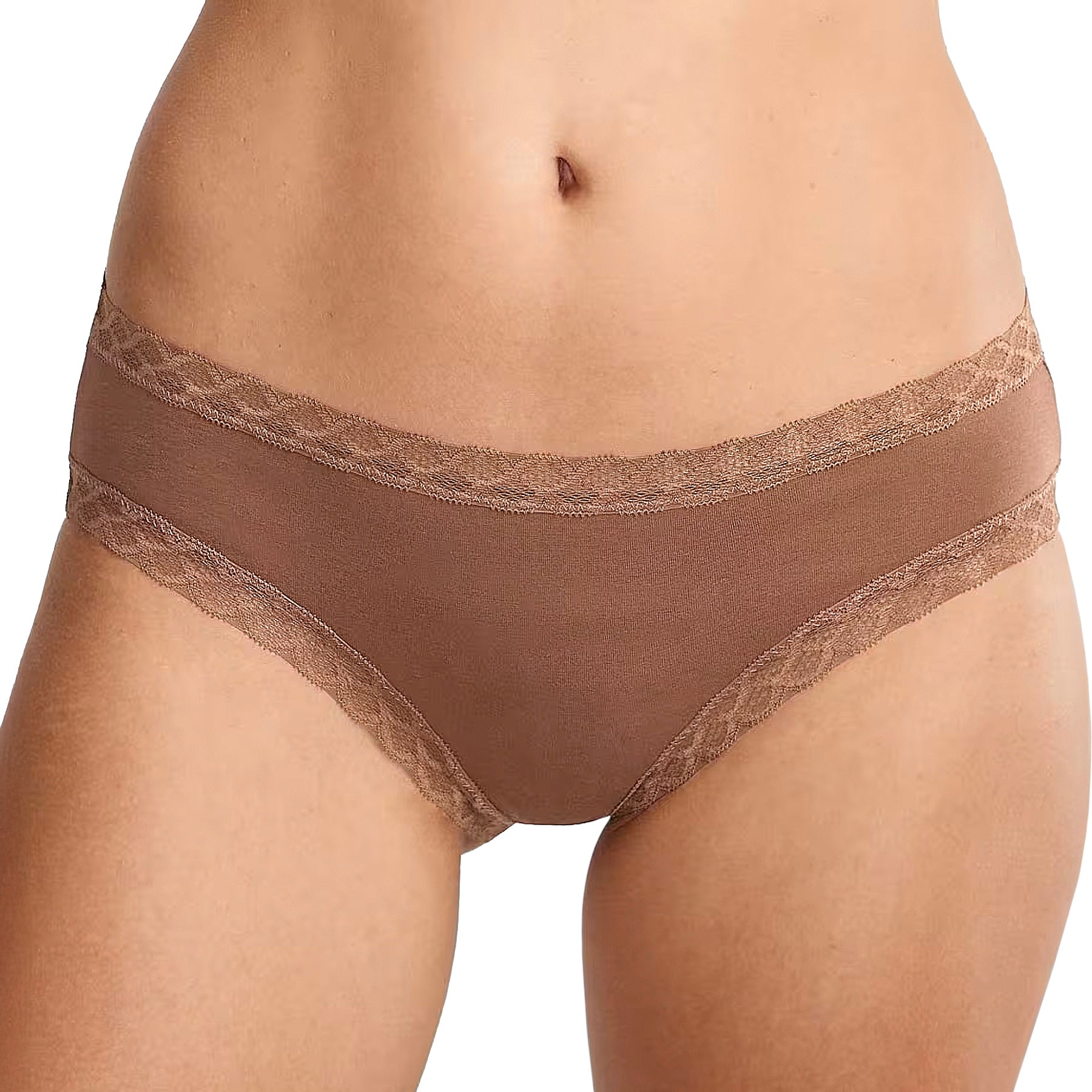 Natori Bliss Cotton Full Brief Panty 156058 Cinnamon Front