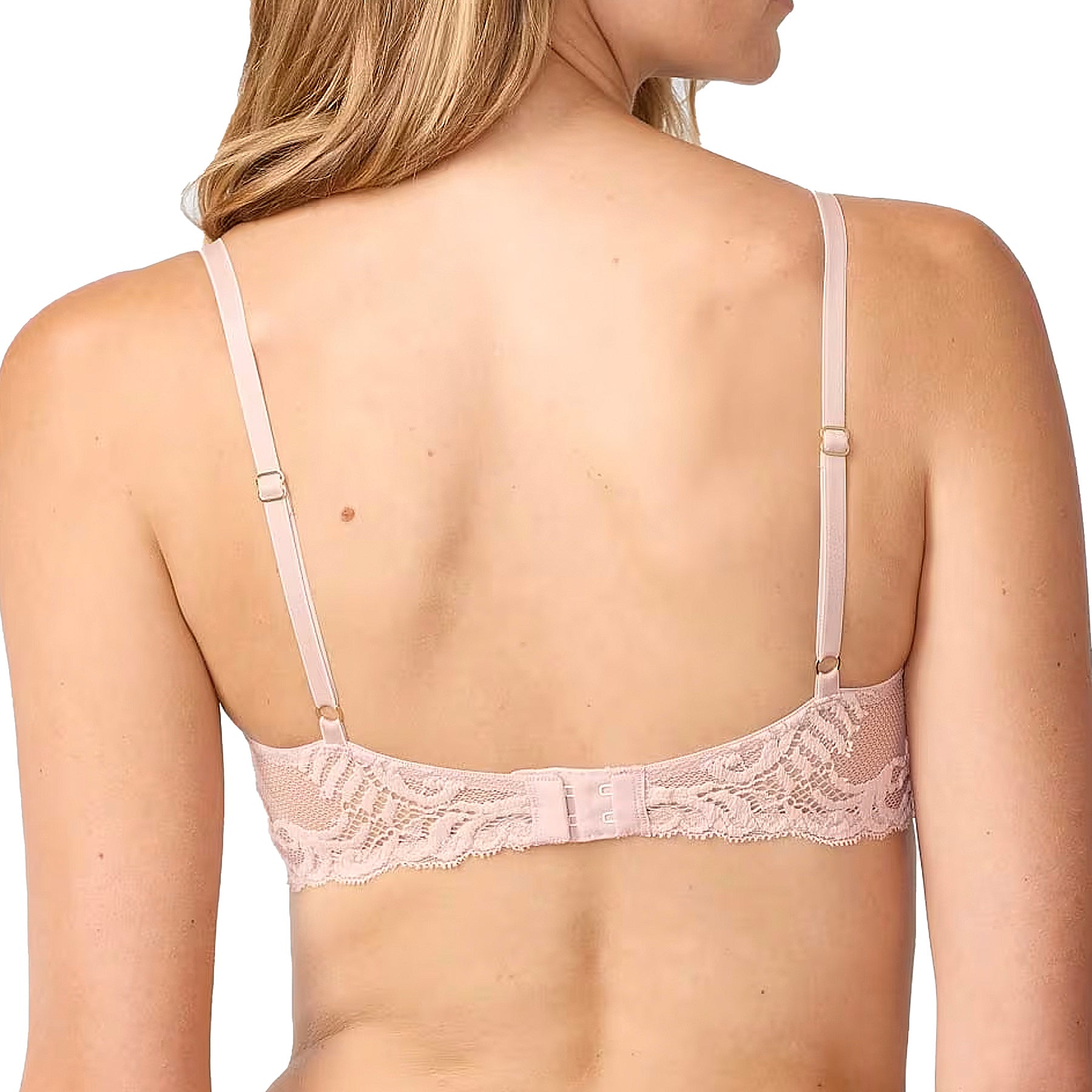 Natori Feathers Contour Plunge Bra 730023 Cameo Rose Back
