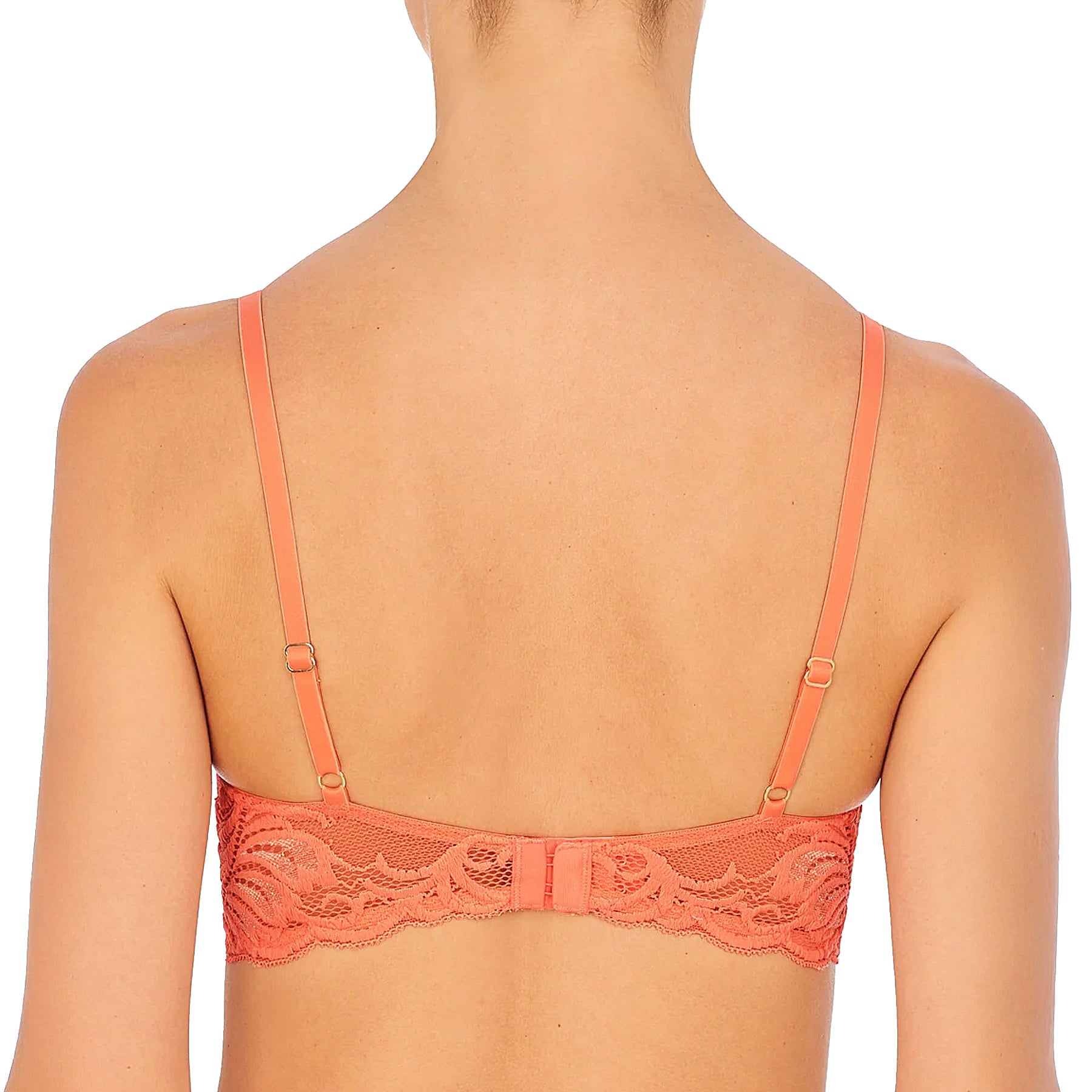 Natori Feathers Contour Plunge Bra 730023 Cantaloupe Back