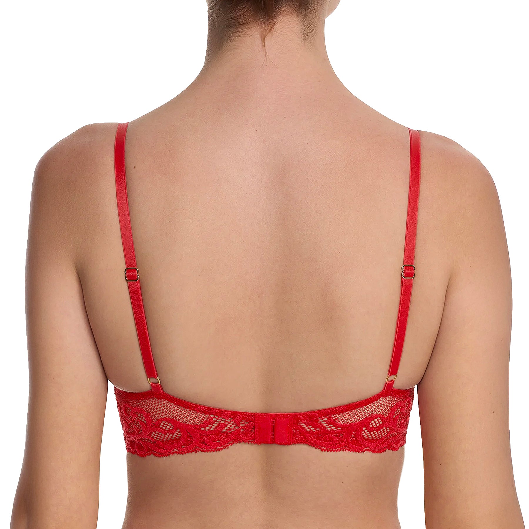 Natori Feathers Contour Plunge Bra 730023 Chili Back