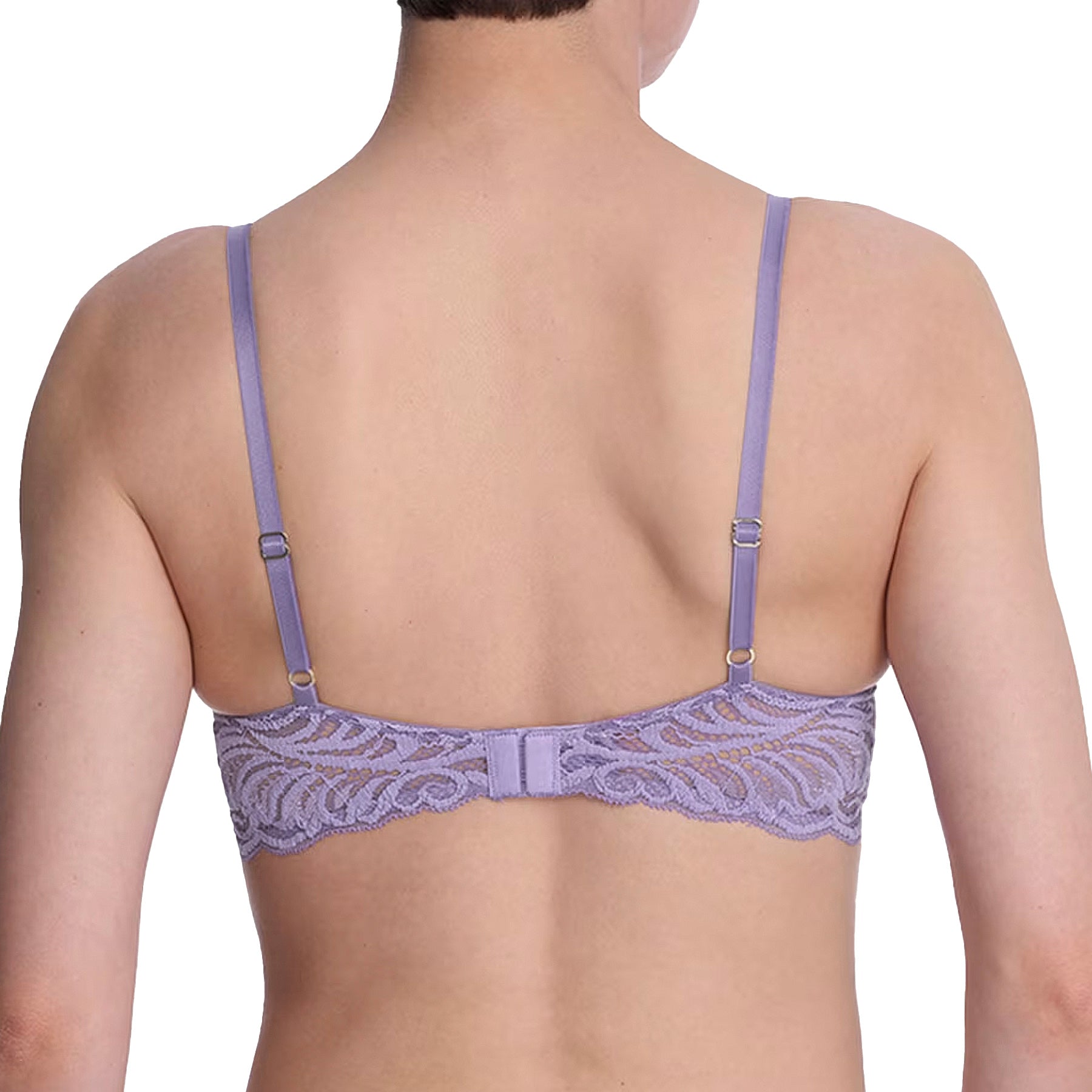 Natori Feathers Contour Plunge Bra 730023 French Lilac Back