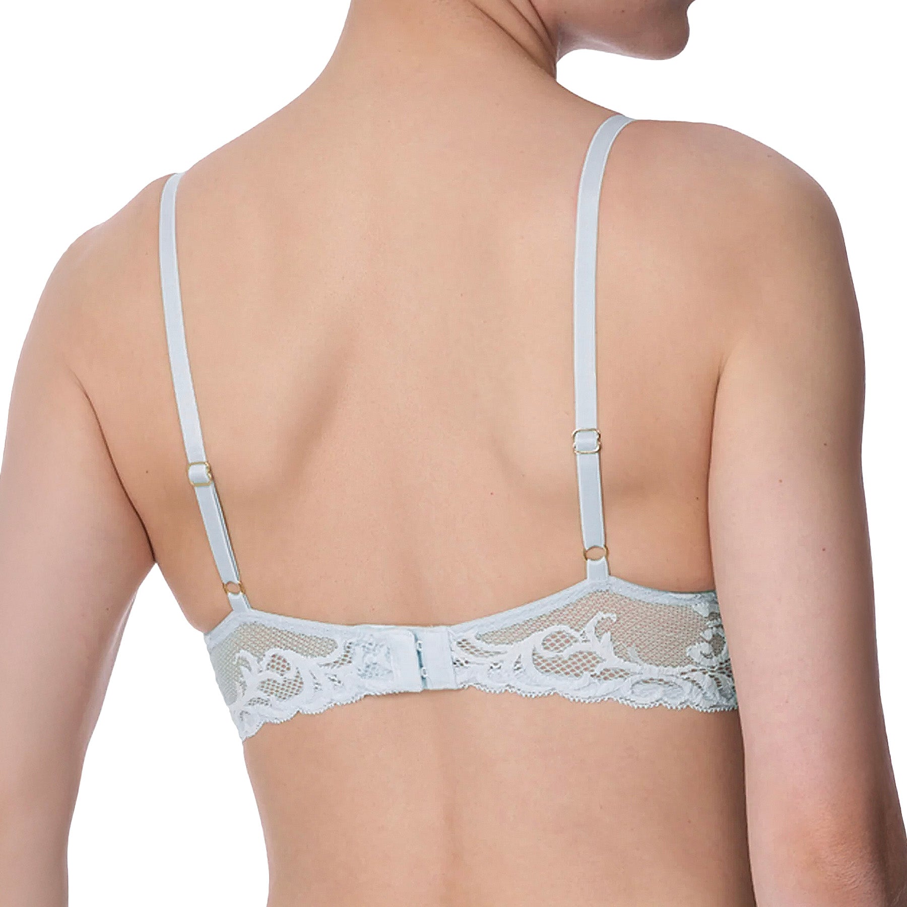 Natori Feathers Contour Plunge Bra 730023 Frosted Sky Back