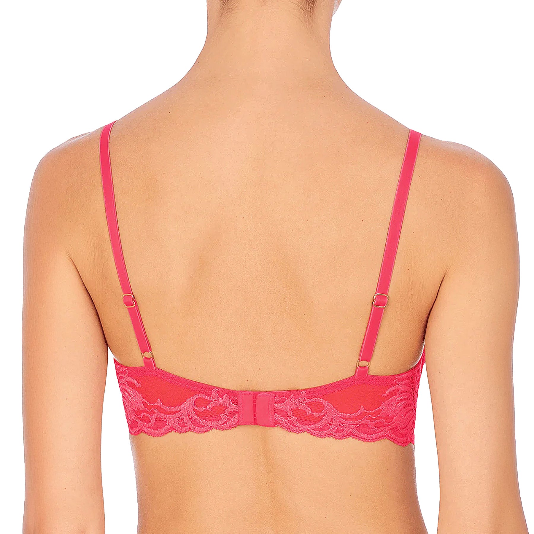 Natori Feathers Contour Plunge Bra 730023 Hyacinth Violet Glow Back