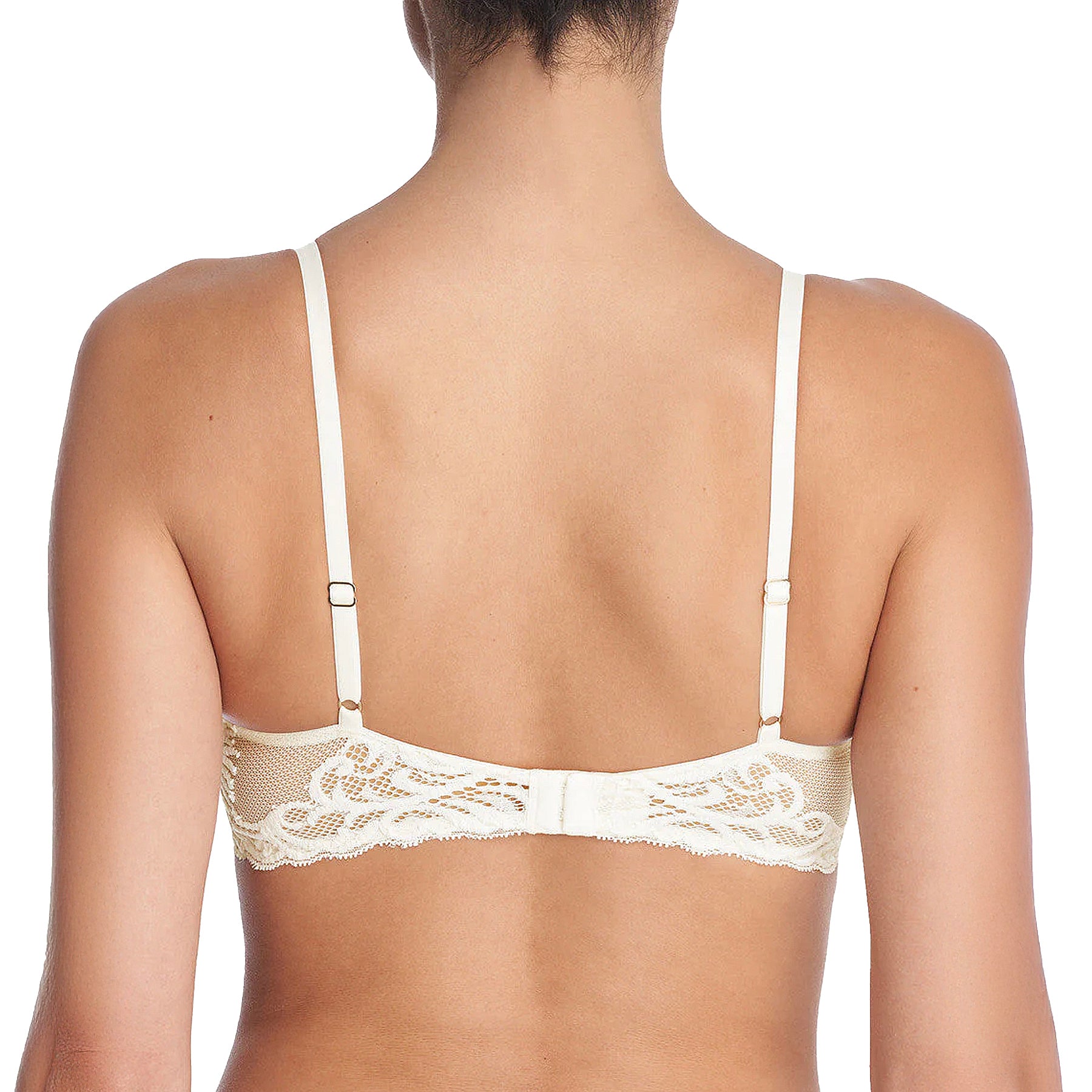 Natori Feathers Contour Plunge Bra 730023 Ivory Back