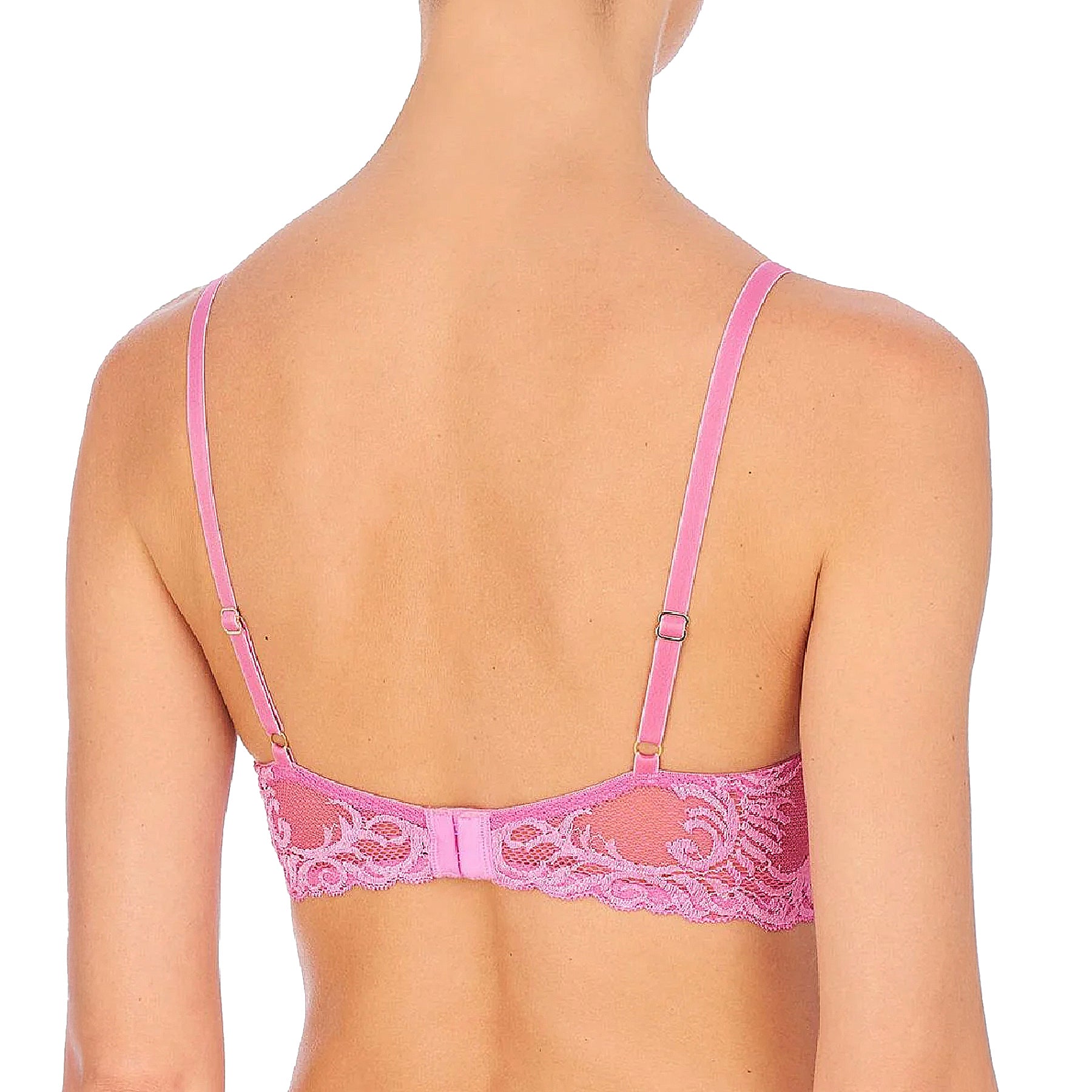 Natori Feathers Contour Plunge Bra 730023 Violet Quartz Back