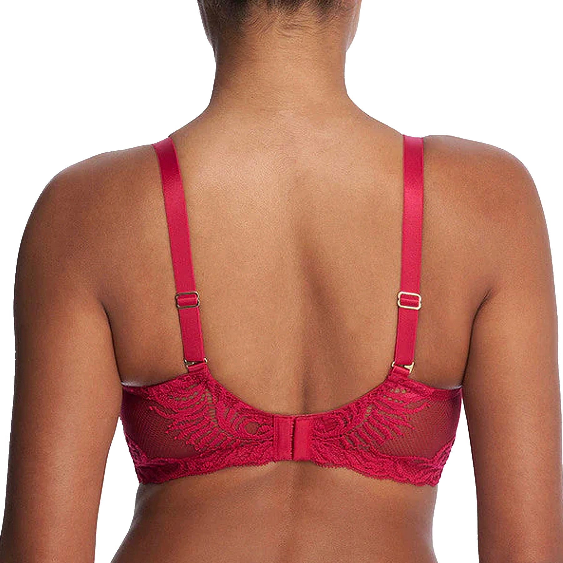 Natori Feathers Full Figure Contour Underwire Bra 741299 Pomegranate Back
