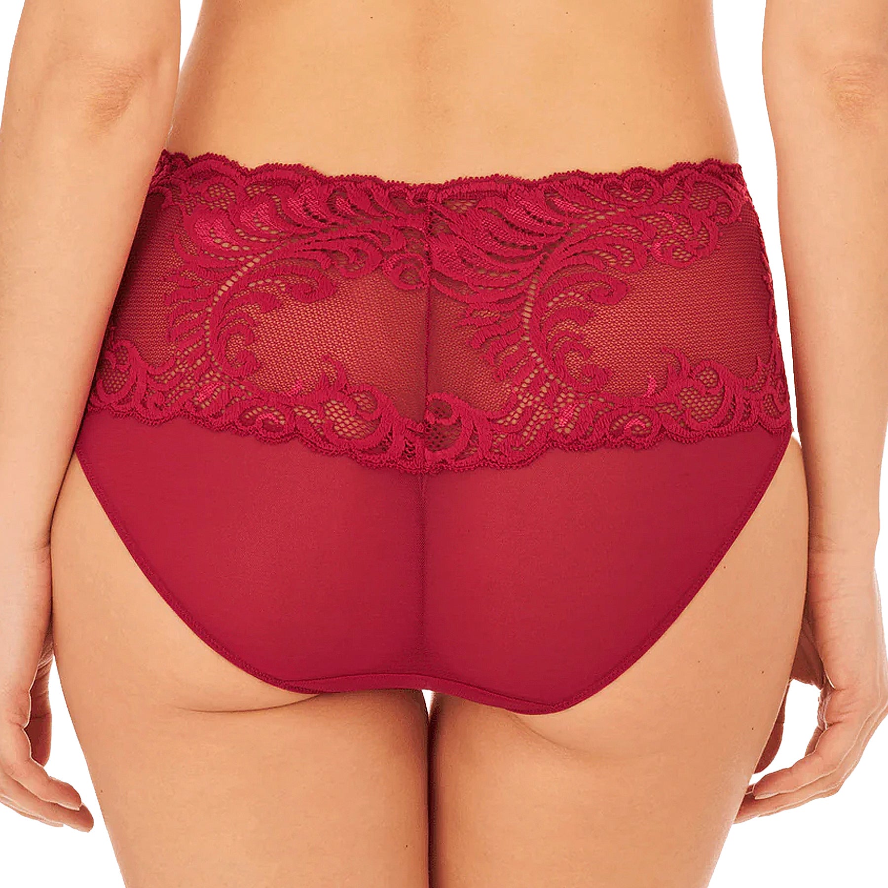 Natori Feathers Girl Brief 756023 Pomegranate Back