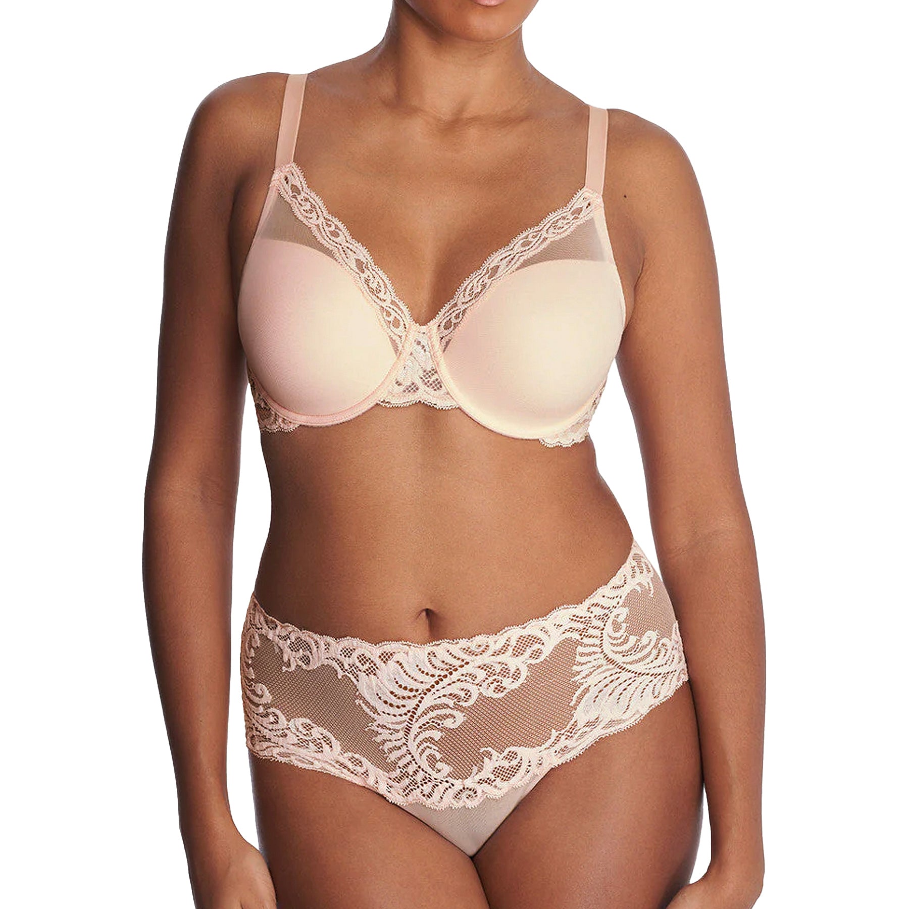 Natori Feathers Girl Brief Panty 756023 Seashell Set