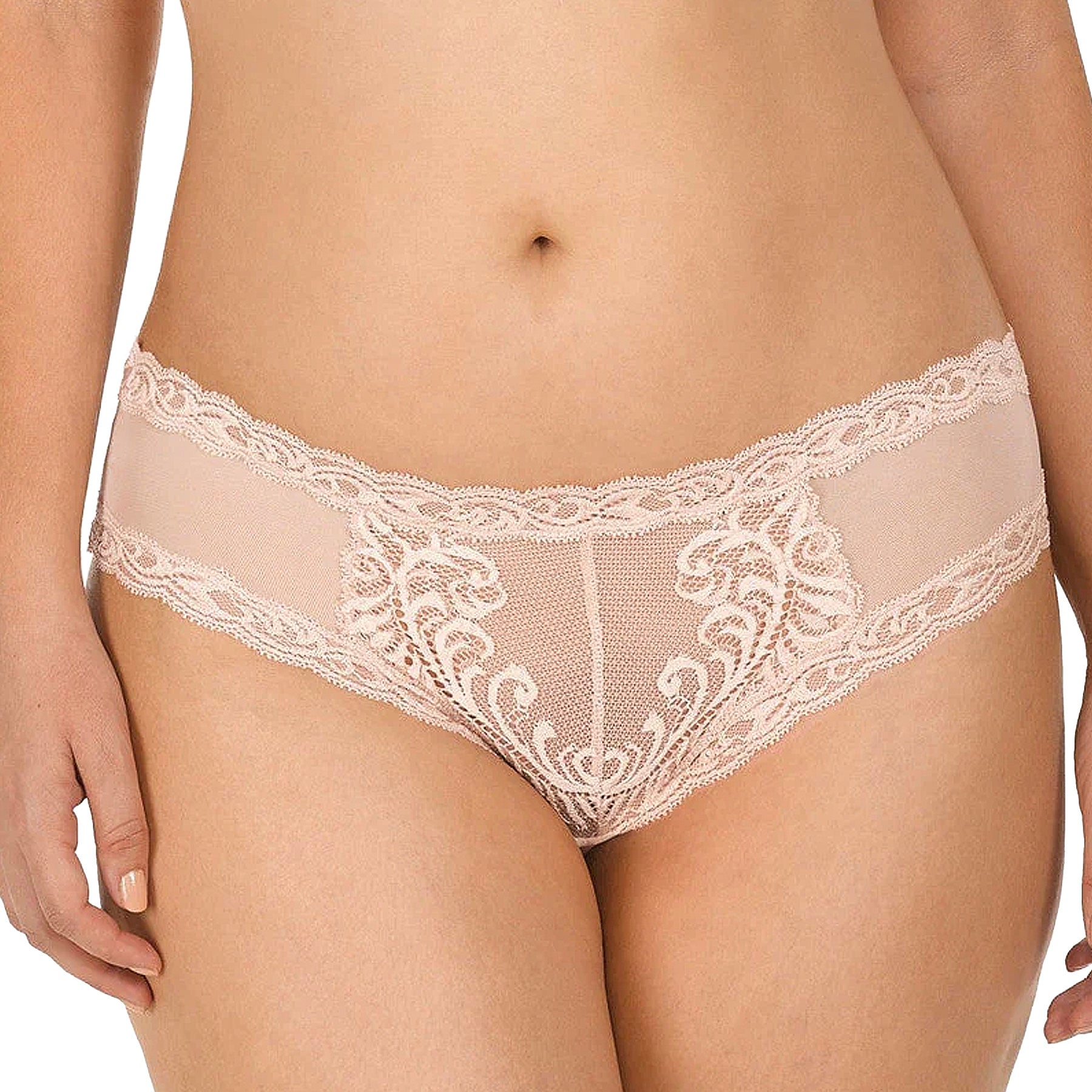 Natori Feathers Hipster Panty 753023 Cameo Rose Front