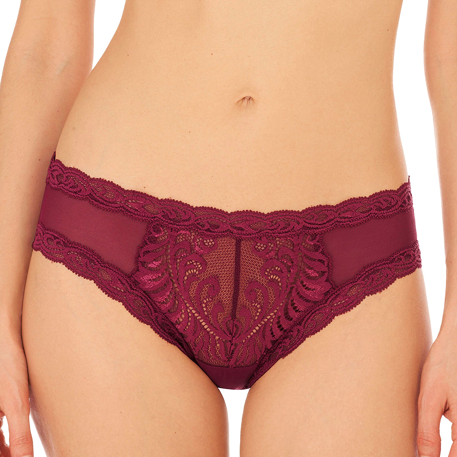 Natori Feathers Hipster Panty 753023 Crushed Velvet Front