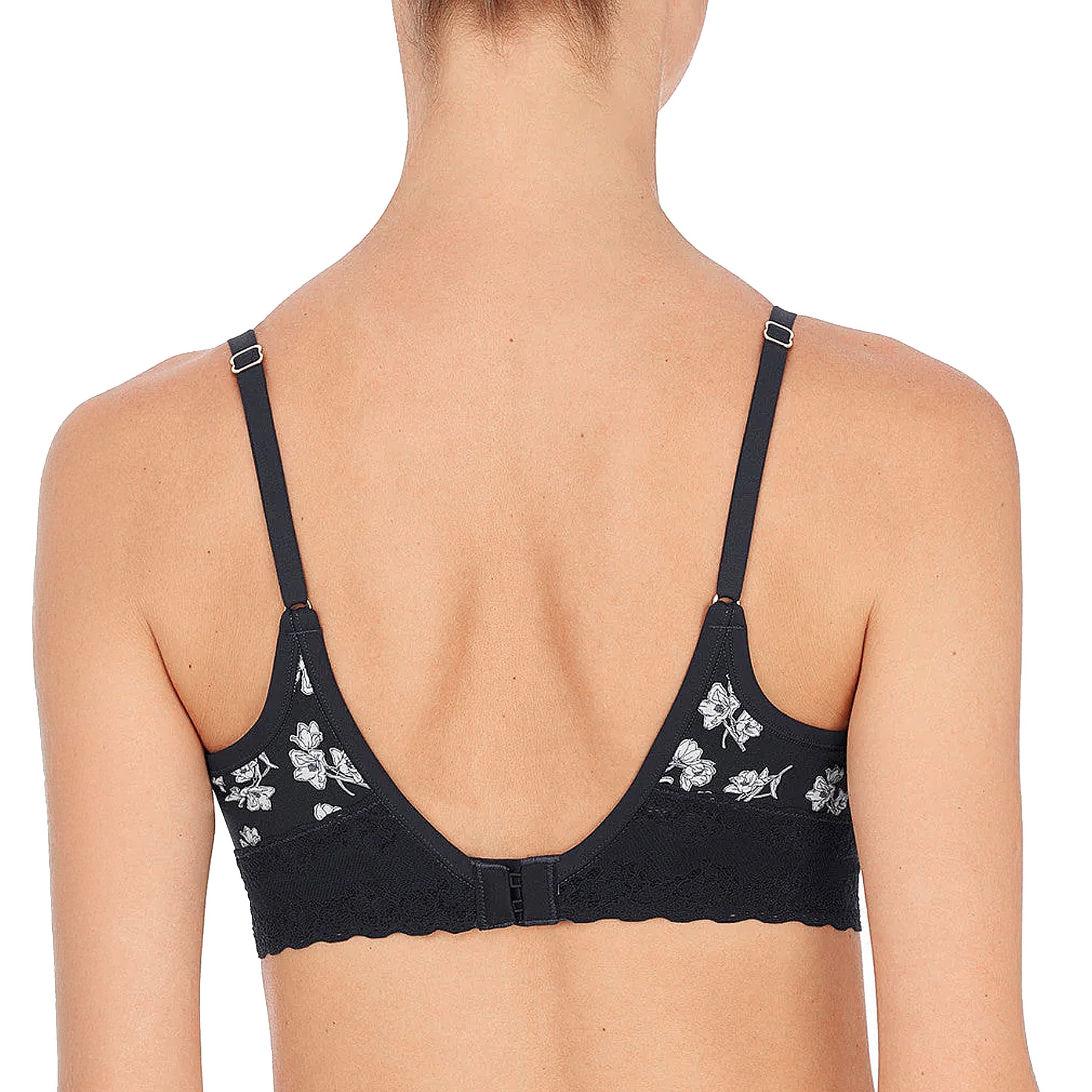 Natori Bliss Perfection Contour Soft Cup Bra 723154 Navy Poppy Back