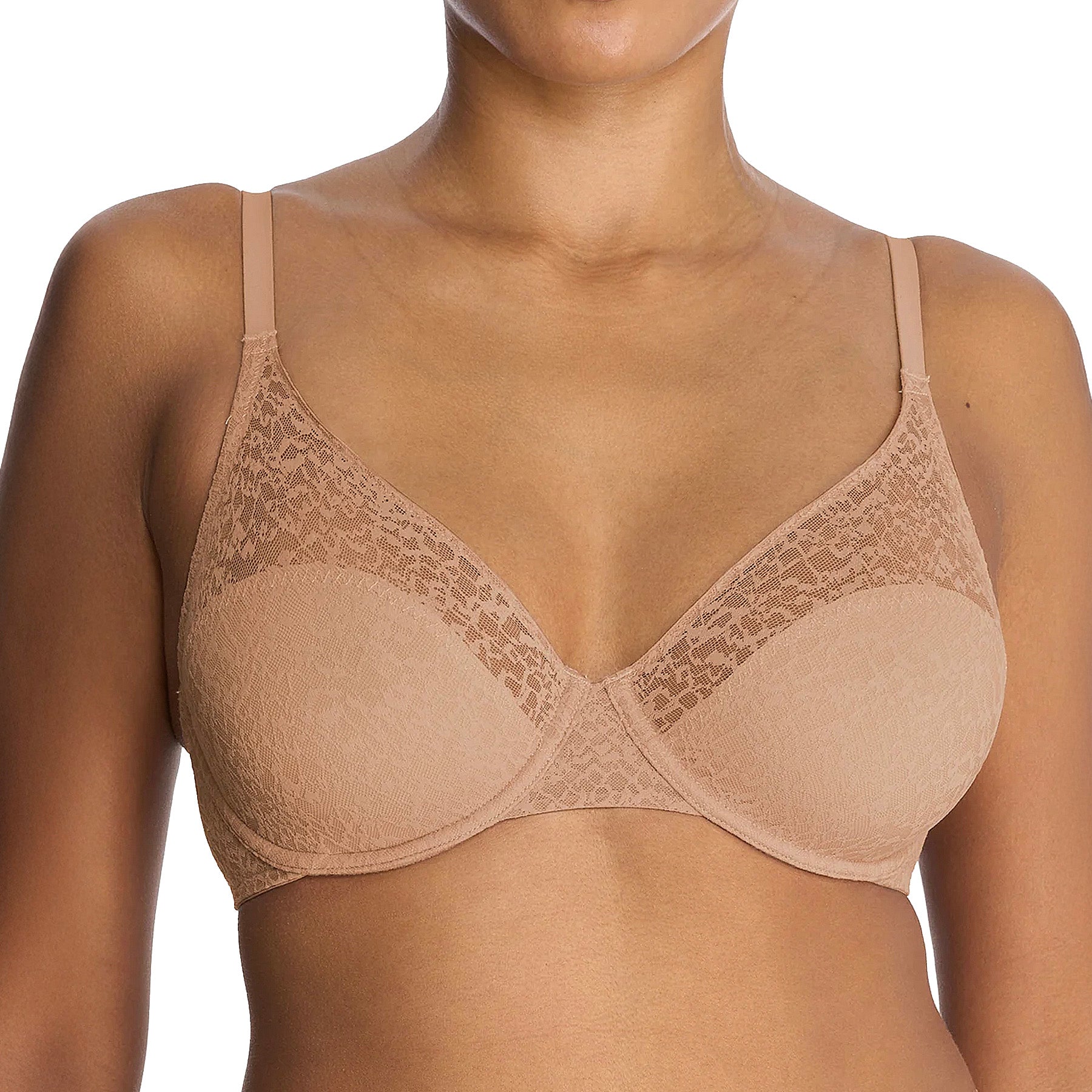Natori Pretty Smooth Seamless Underwire Bra 734318 Buff Front