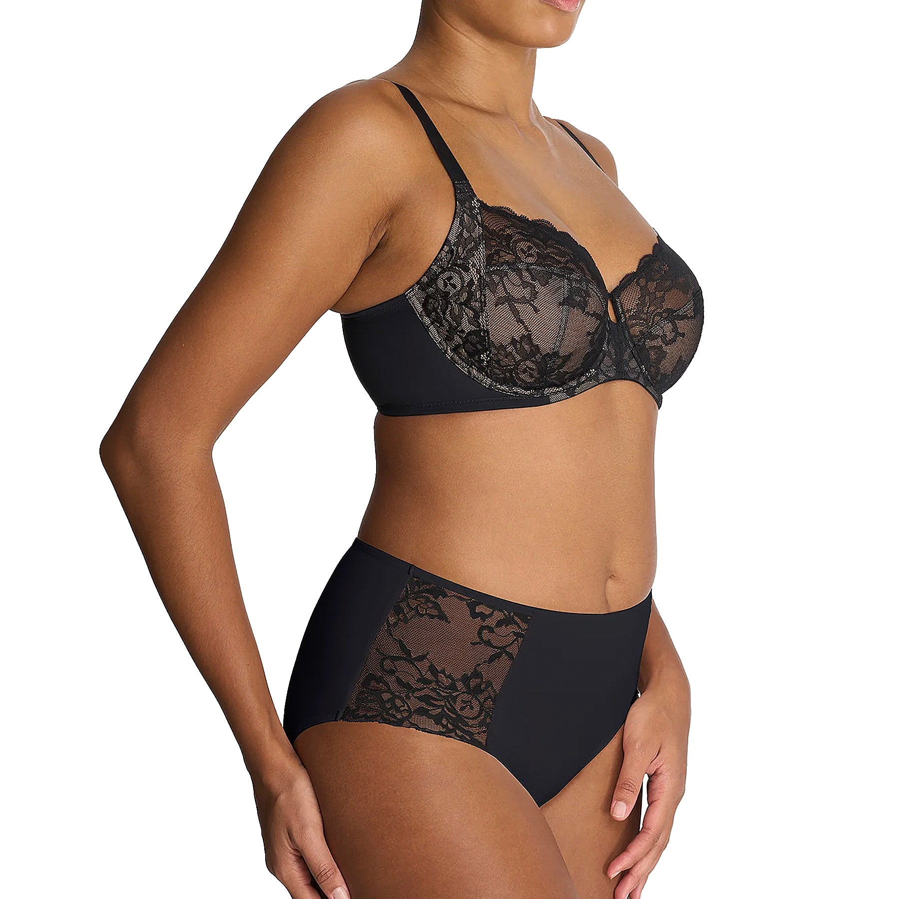 Natori Statement Full Fit Bra 746211 Black Set