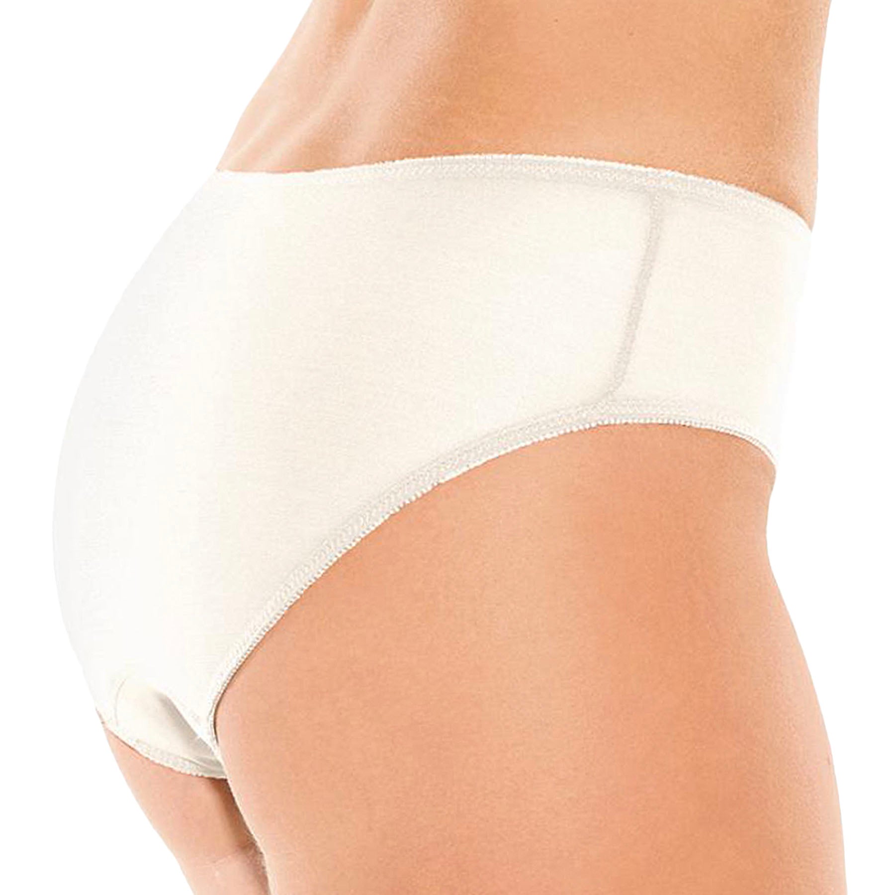 Fit Fully Yours Nicole Bikini Bottom U2272 Ivory Baby Blue Back