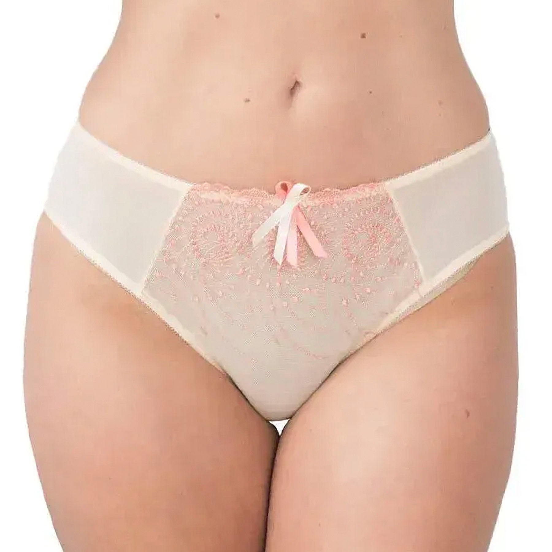 Fit Fully Yours Nicole Bikini Bottom U2272 Ivory Cream Sunset Front