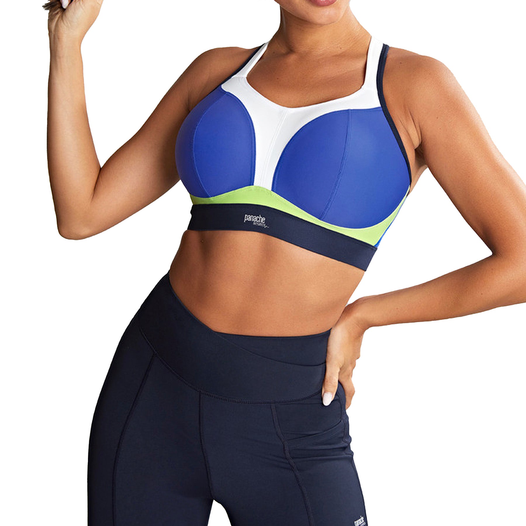 Panache Non Wired Sports Bra 7341B Blue Set