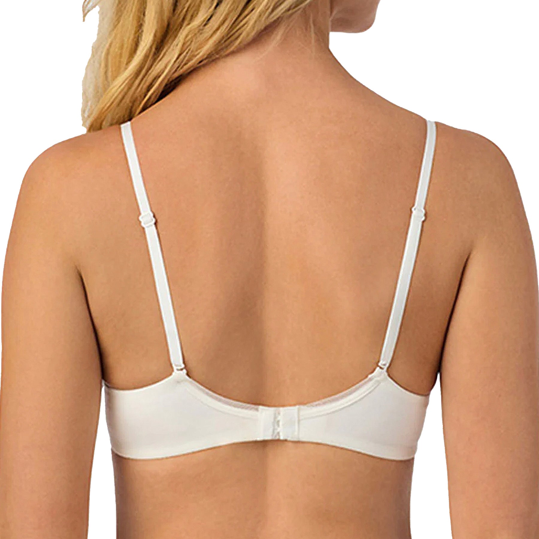 OnGossamer Cabana Cotton Convertible T-Shirt Bra G3194 White Back