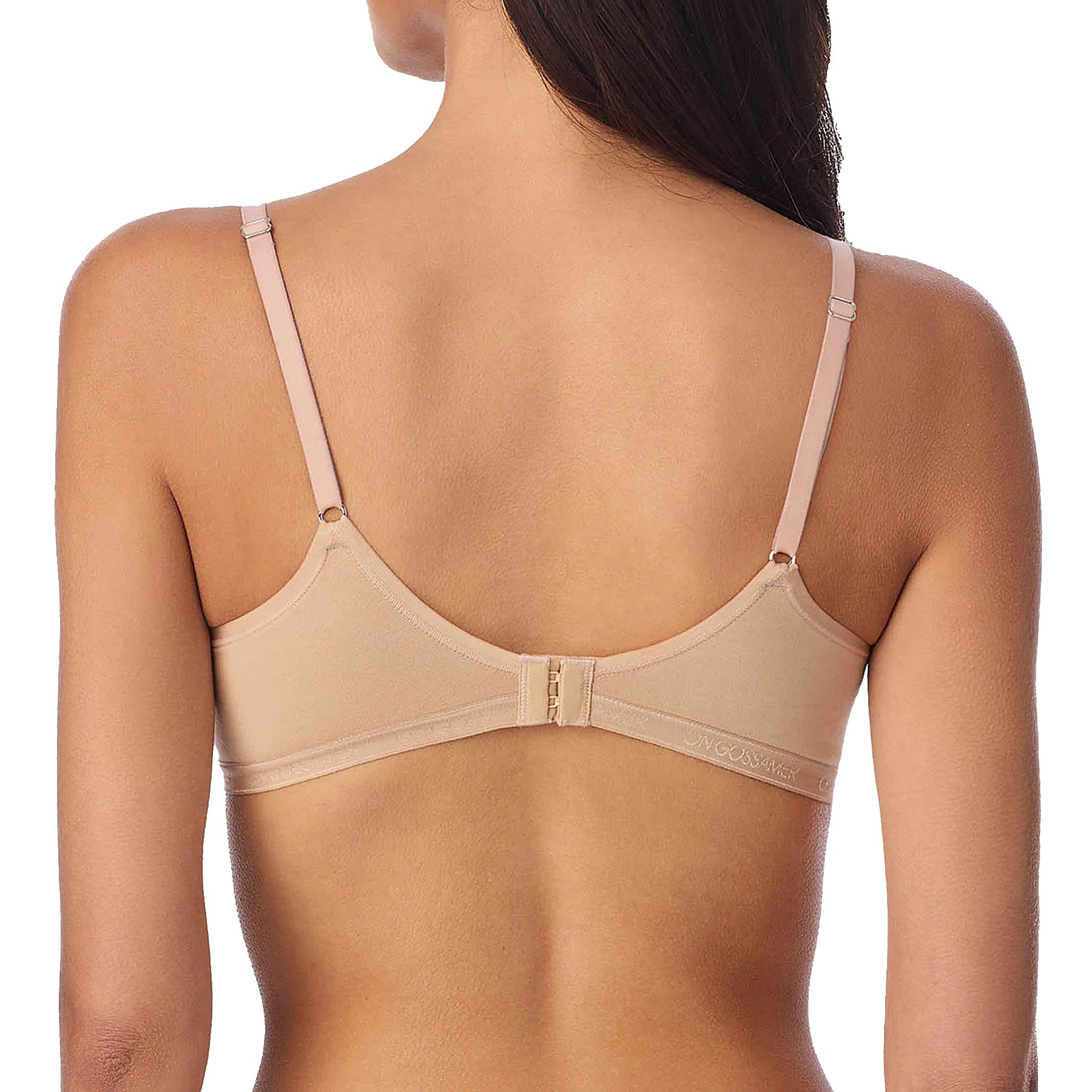 OnGossamer Cabana Cotton Wire Free Push Up Bra G9465 Champagne Back