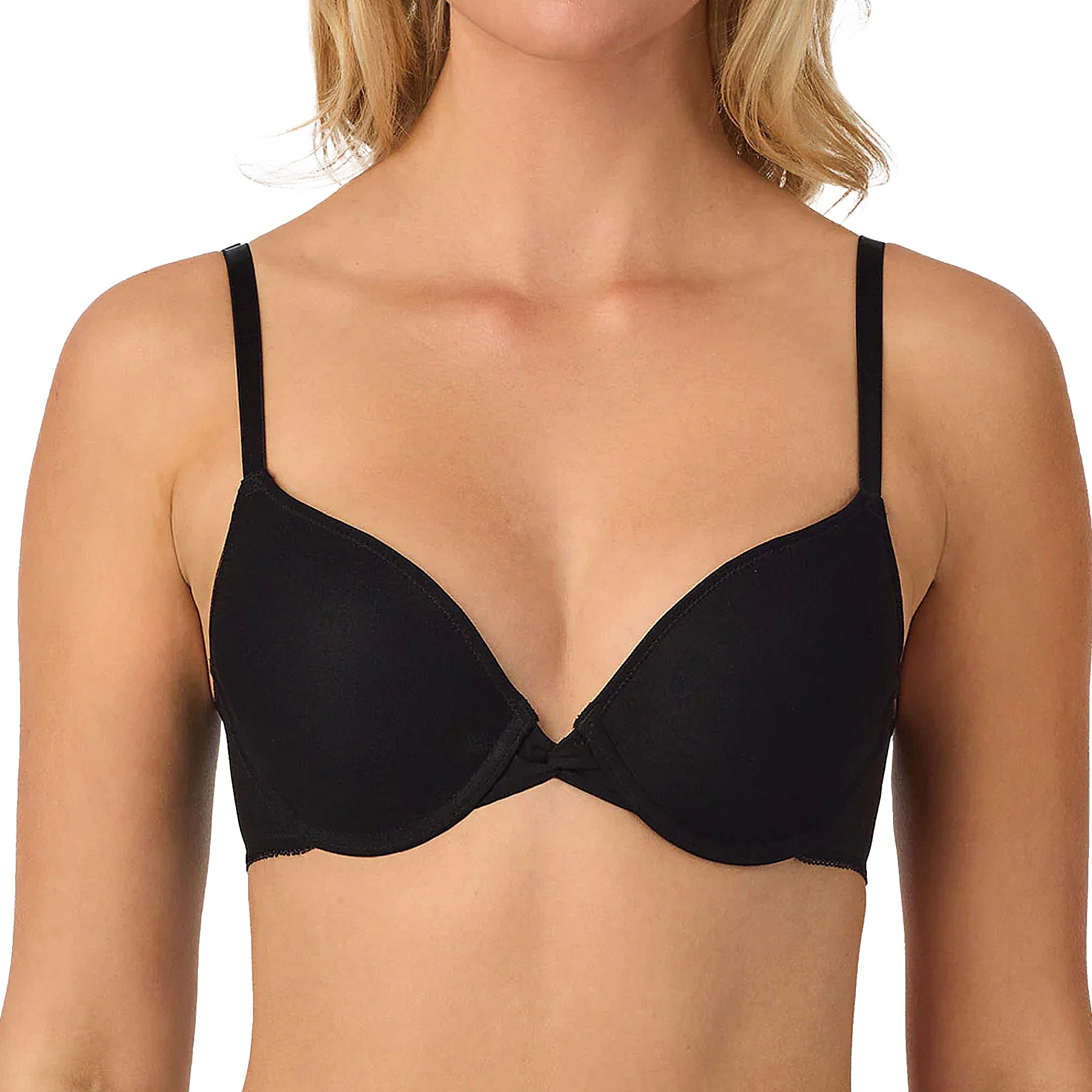 OnGossamer Mesh Bump It Up Bra 3201 Black Front