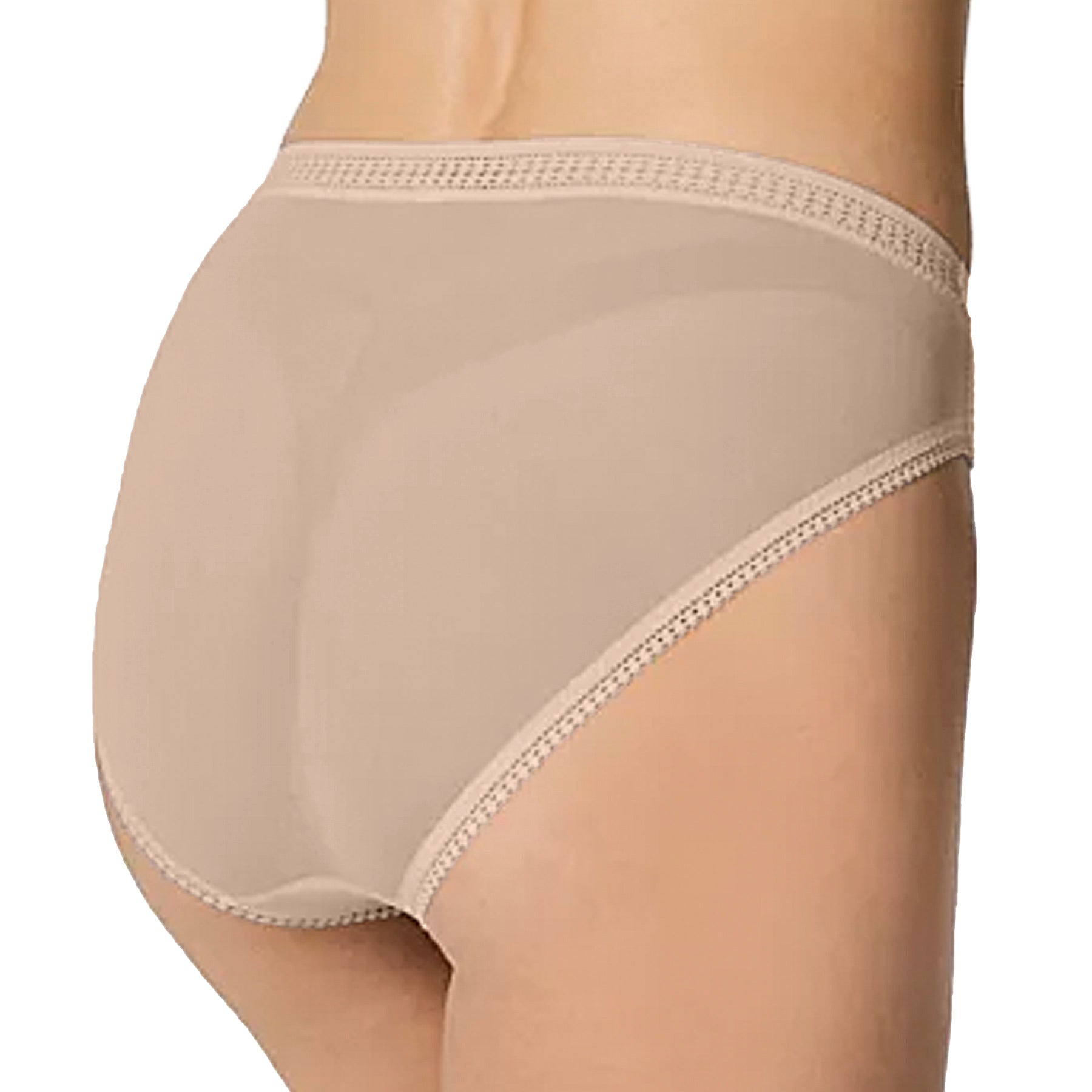 OnGossamer Mesh Hi-Cut Brief 3012 Champagne Back