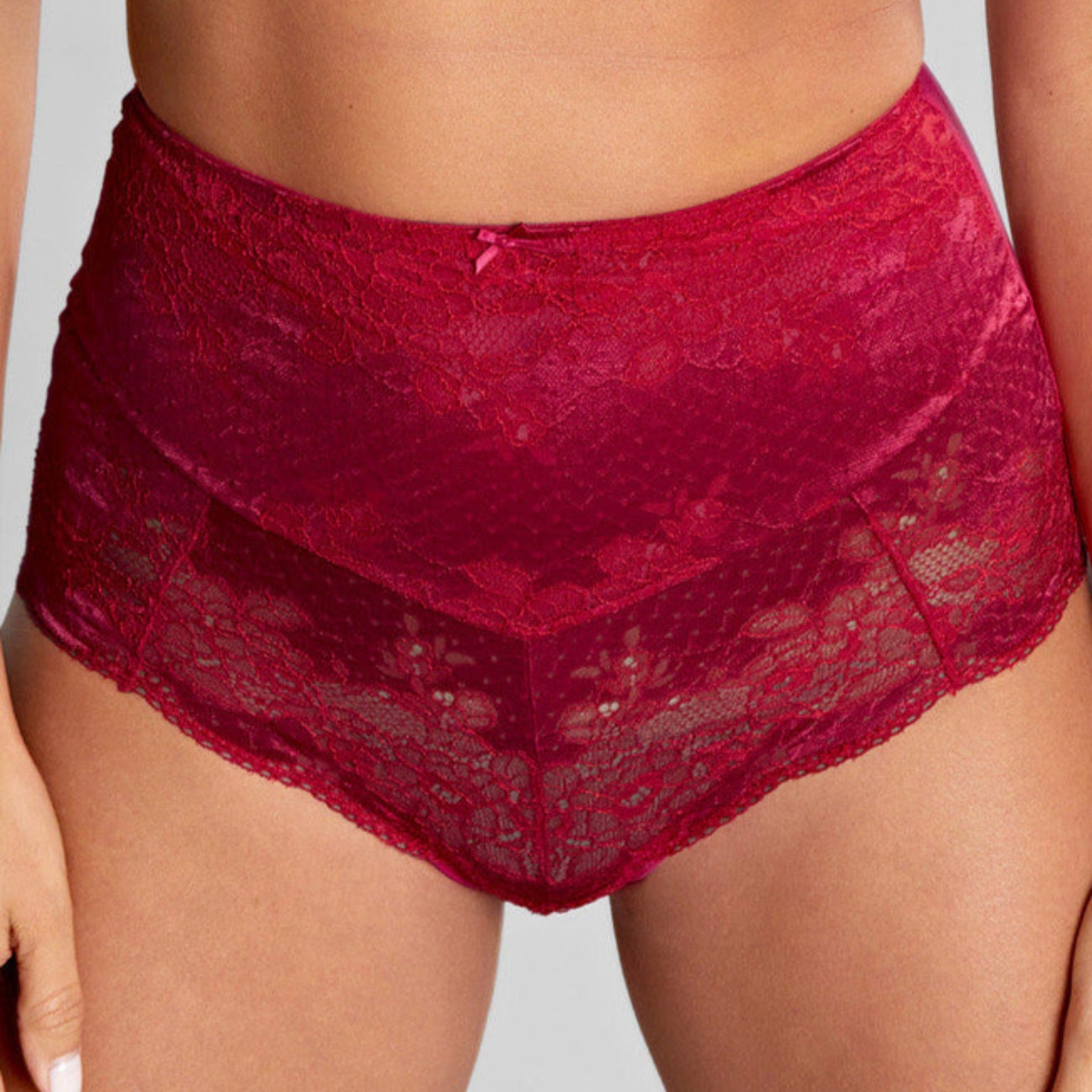 Clara High Waist Brief 7254 - Orchid/Red