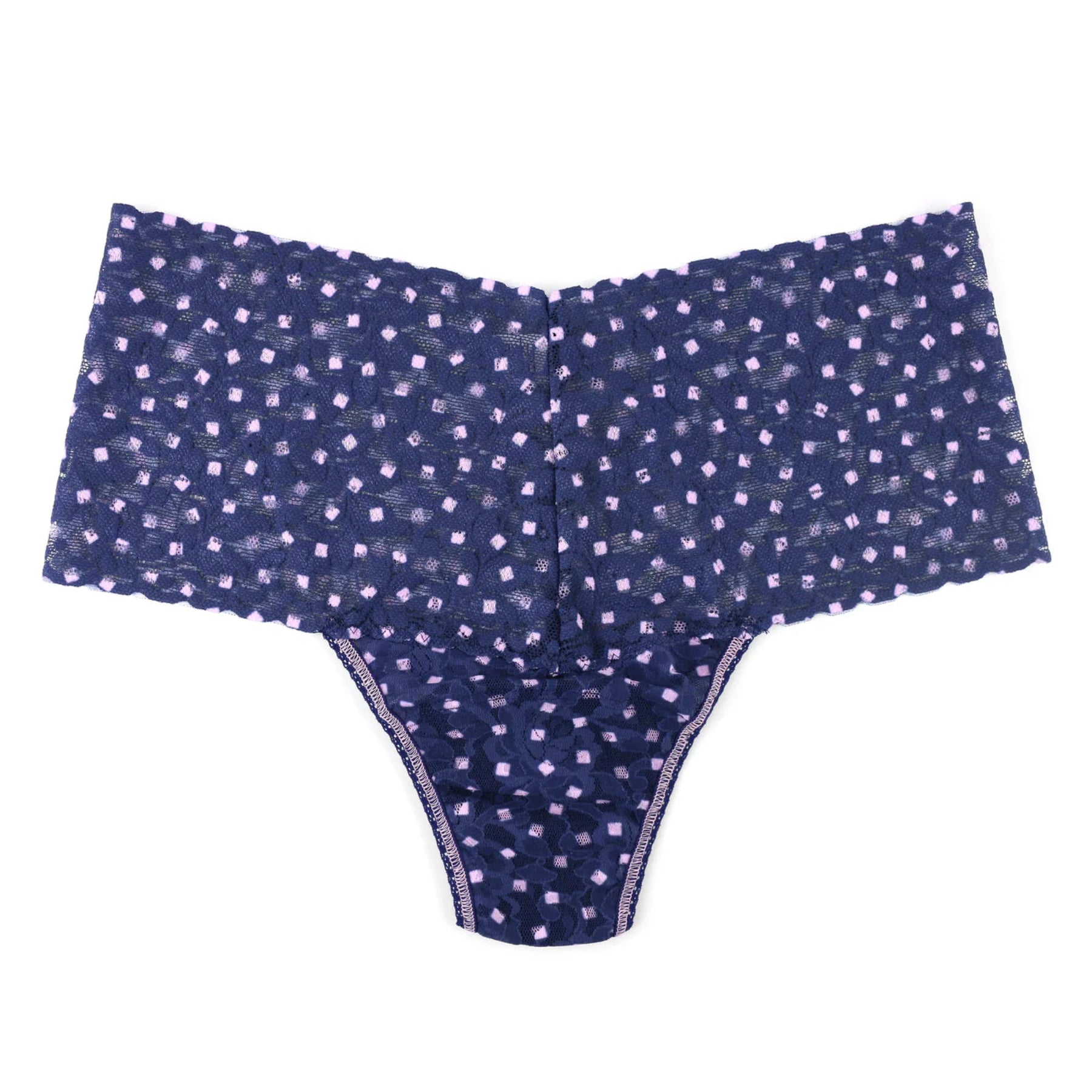 Hanky Panky Printed Retro Lace Thong PR9K1926 - Square Root