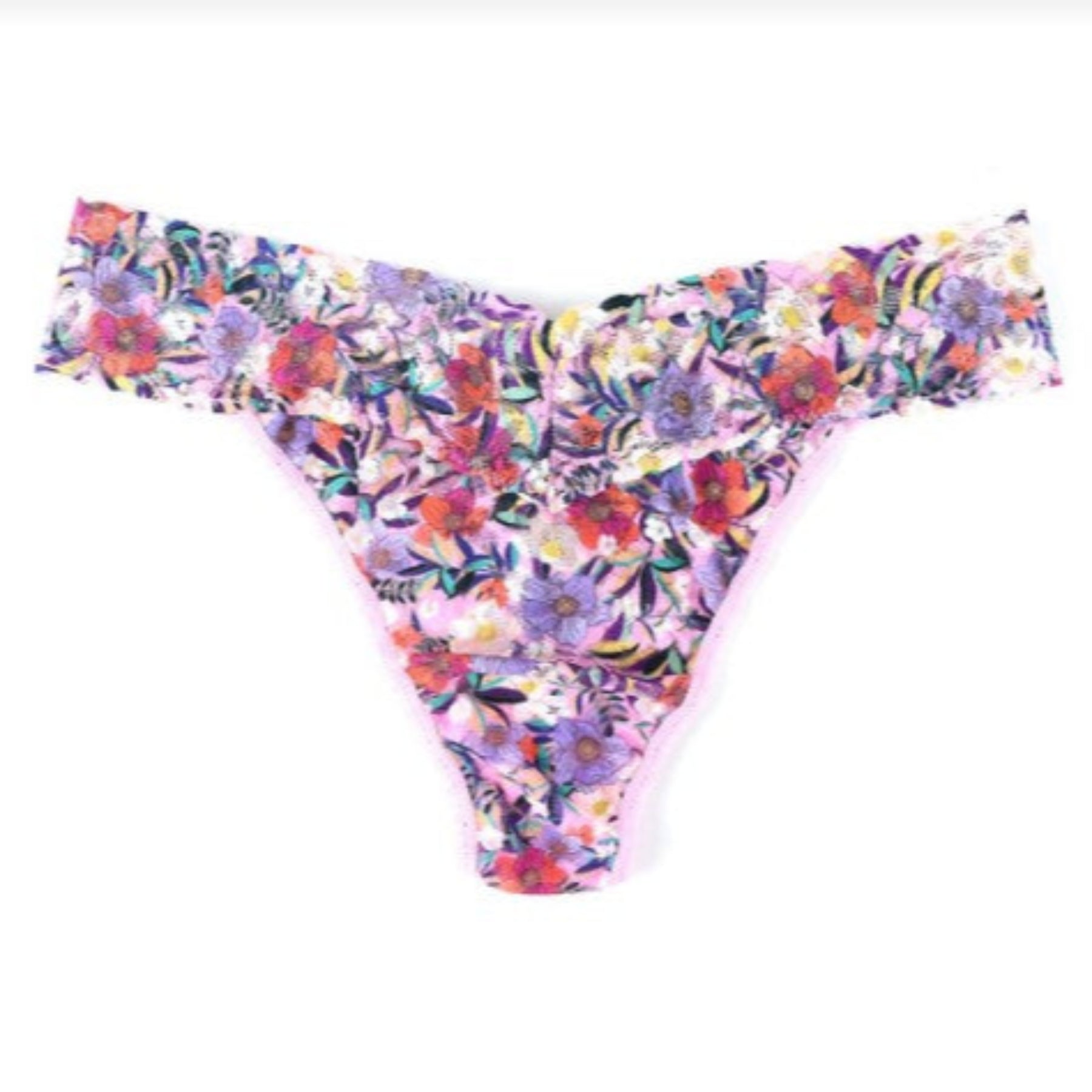 Hanky Panky Chelsea Garden Original Rise Thong 8T1184 - Pink/Multi