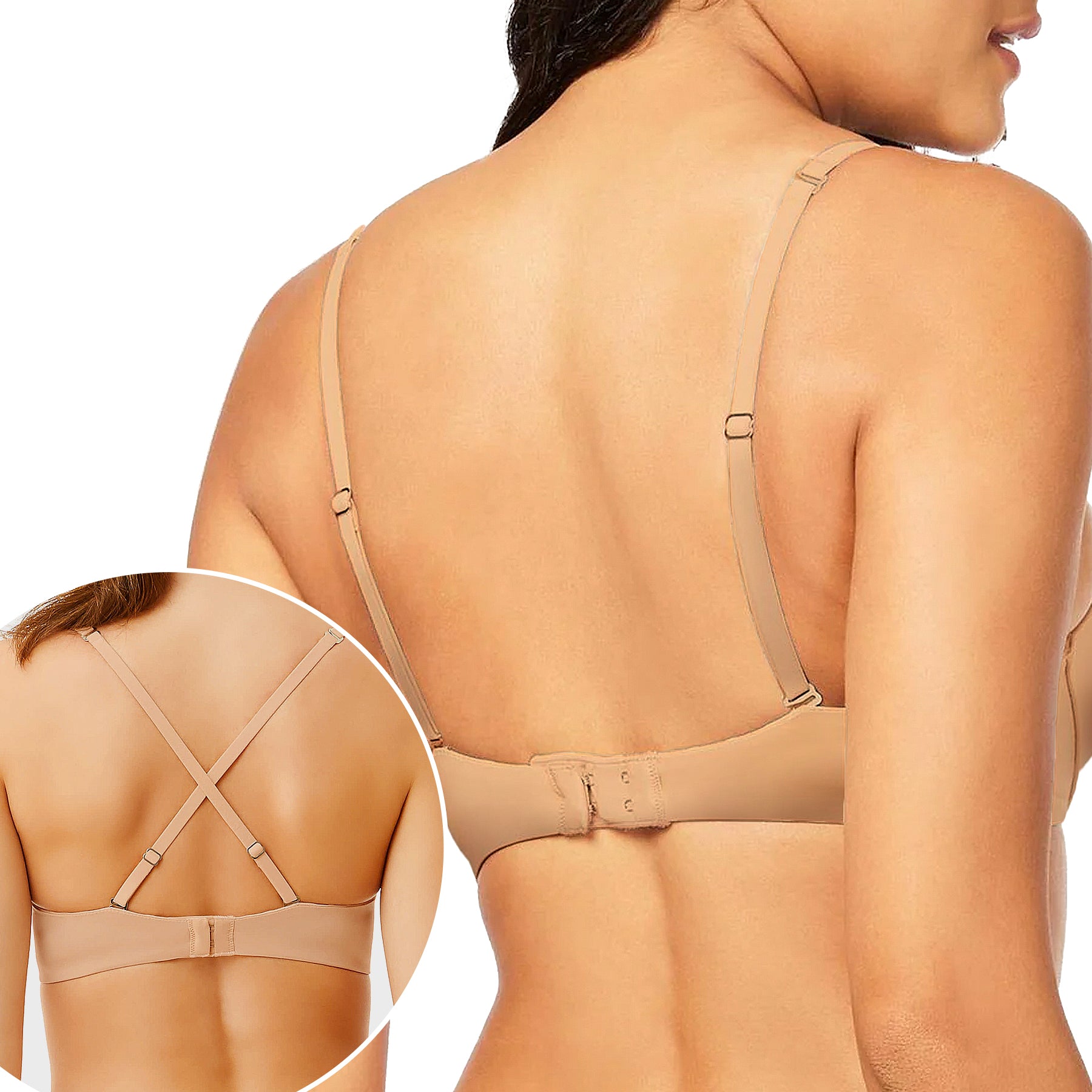 Montelle Prodigy Ultimate Push Up Bra 9015 Nude Back