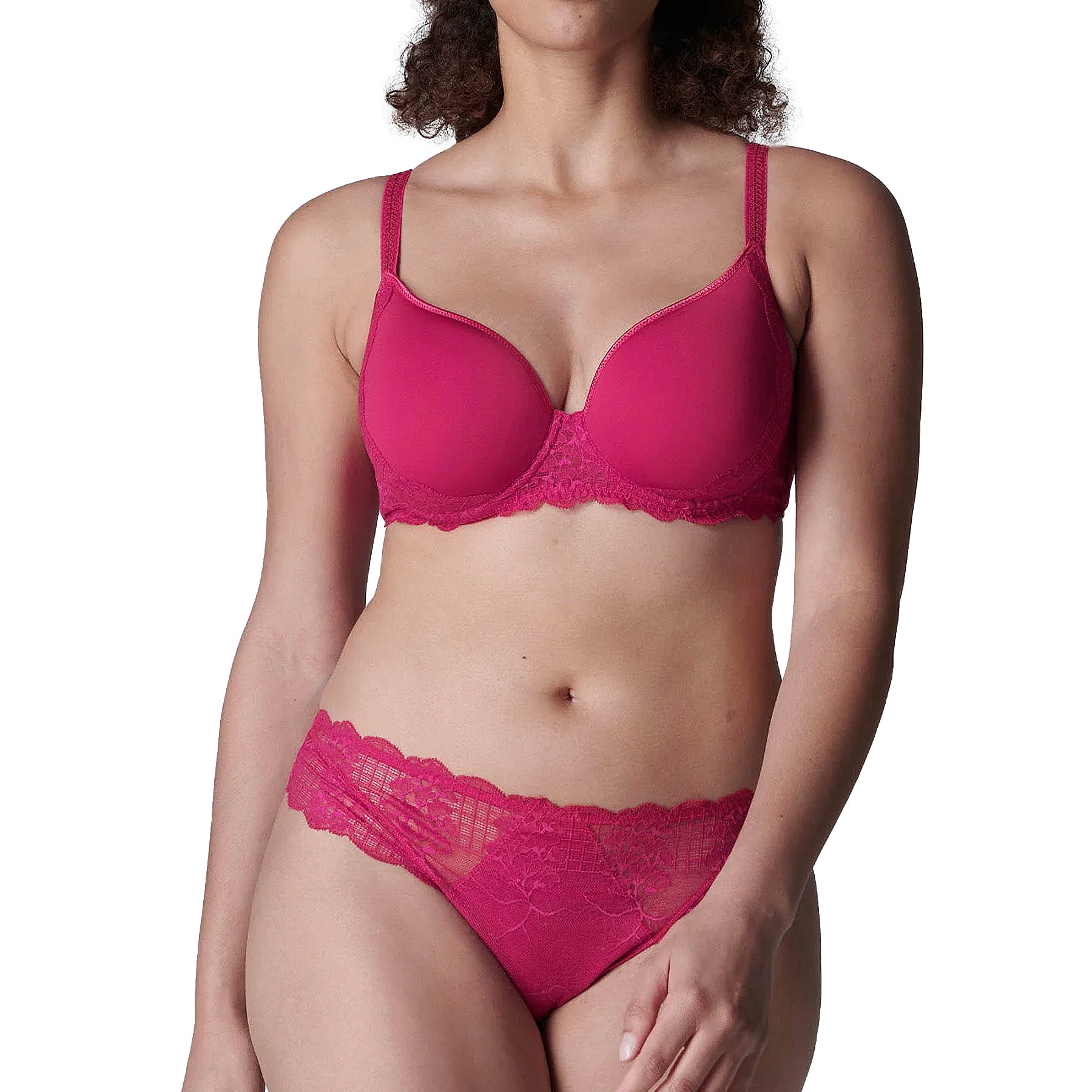 Simone Perele Reve Bikini Brief 12Z720 Cranberry Set