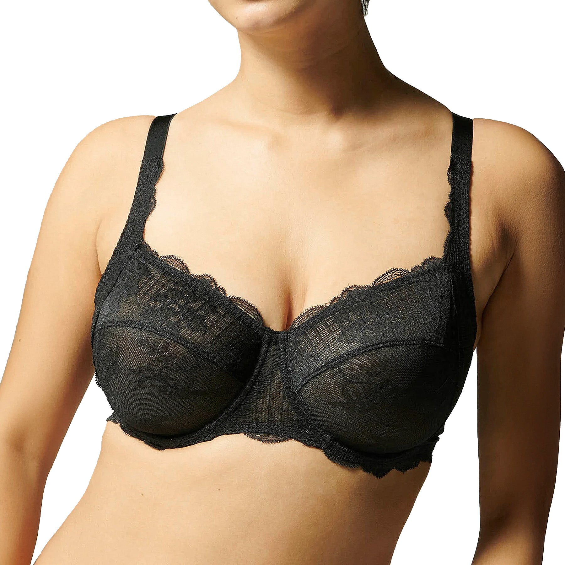 Simone Perele Reve Full Cup Bra 12Z313 Black Front