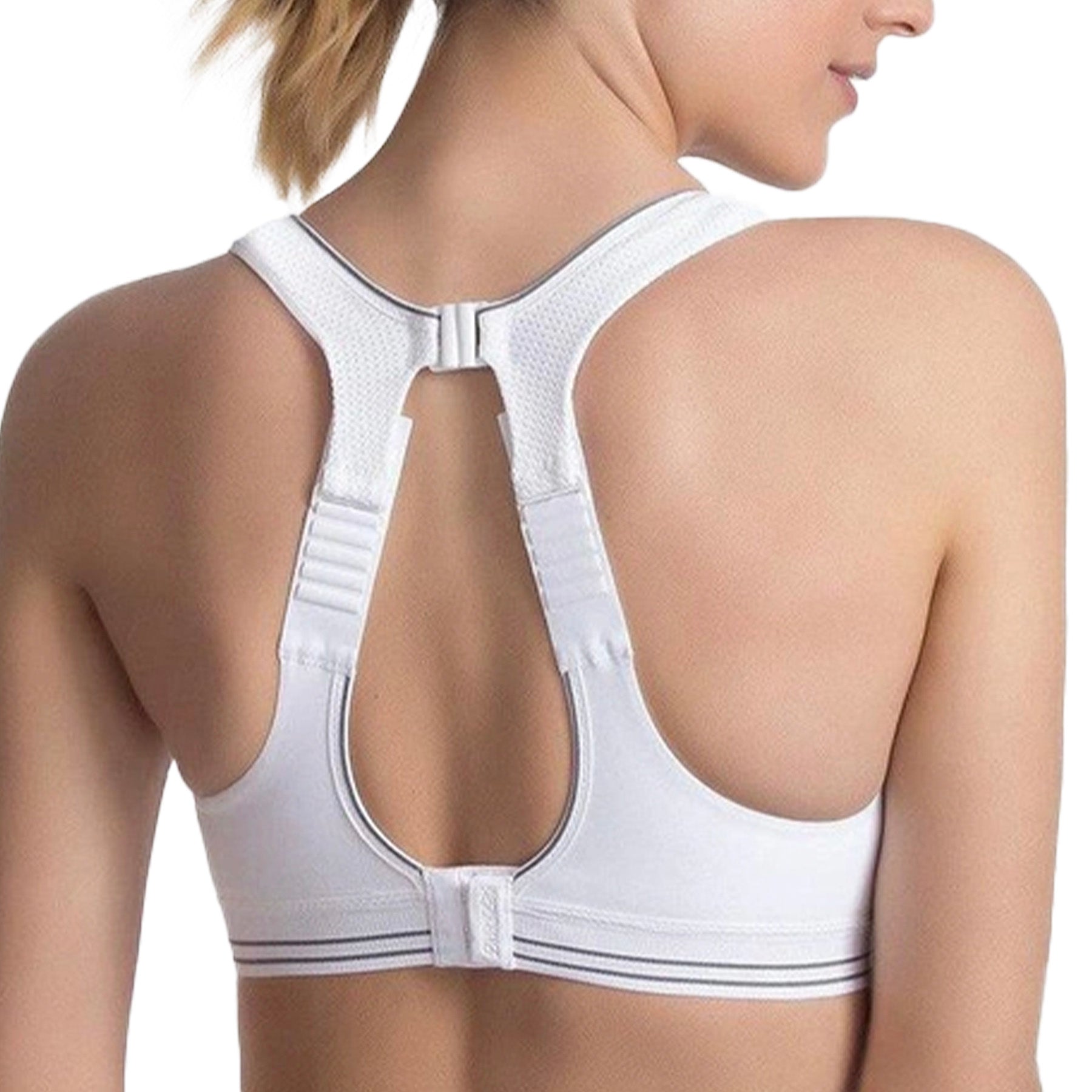 Shock Absorber Ultimate Run Bra S5044/U10046 White Rear View