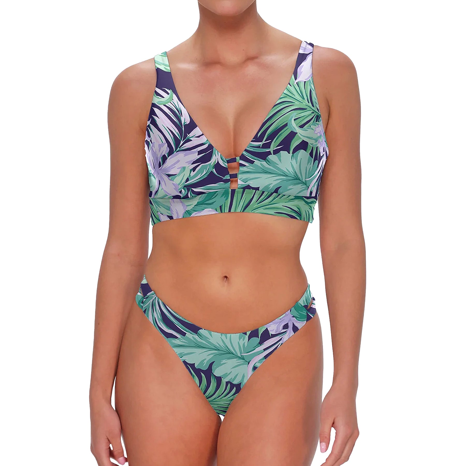 Sunsets Dora Double Tab Bikini Bottom 205B Palm Shade Set