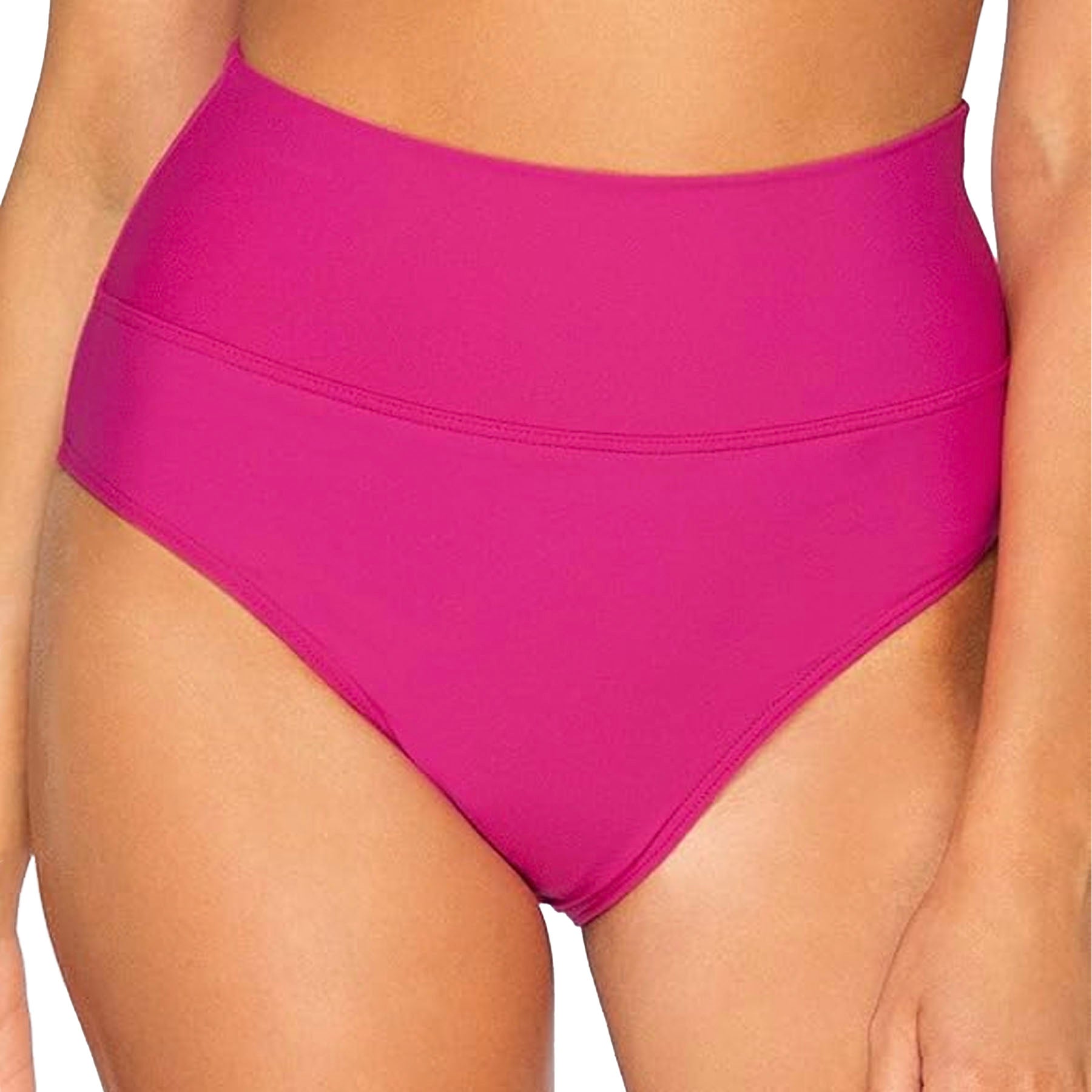 Sunsets Hannah High Waist Bikini Bottom 33B Pitaya Front