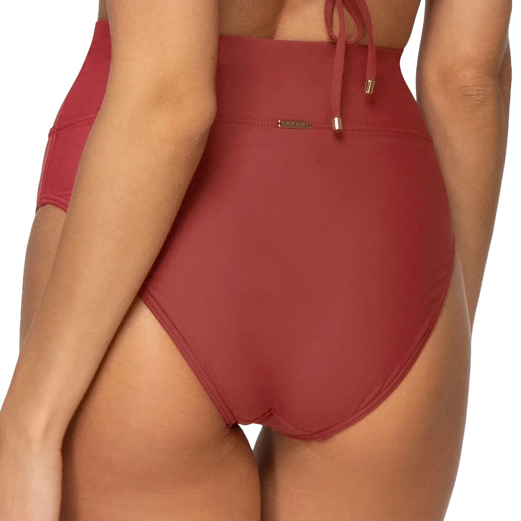 Sunsets Hannah High Waist Bikini Bottom 33B Tuscan Red Back