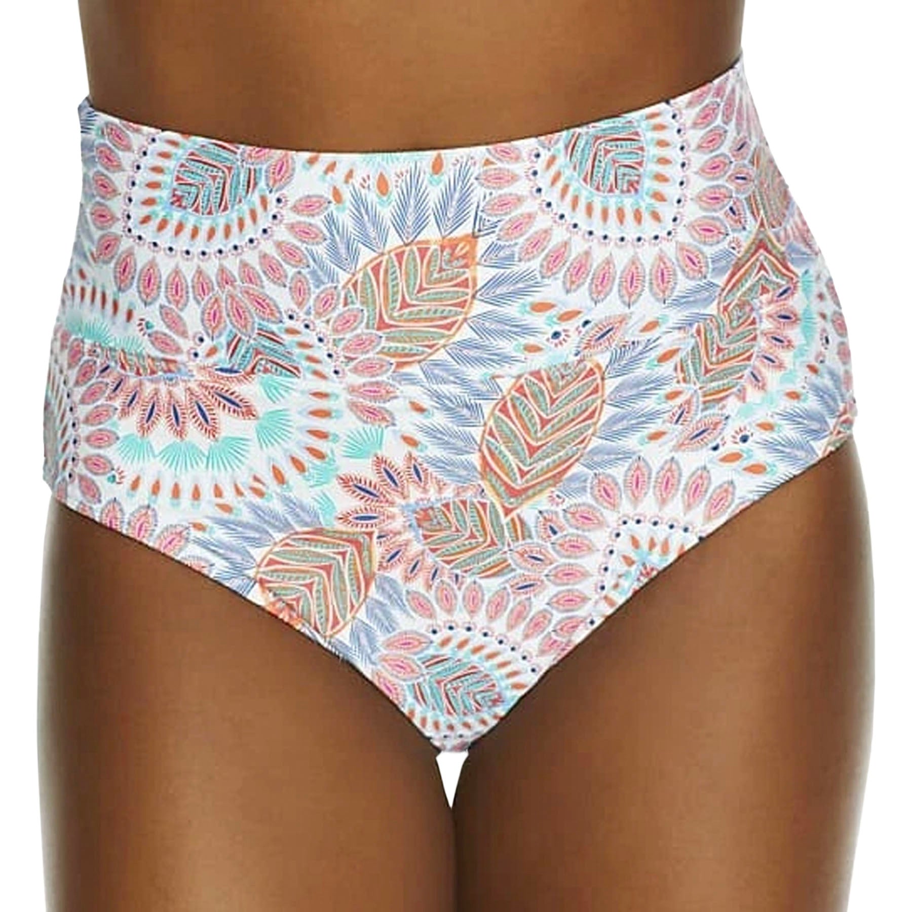 Sunsets Hannah High Waist Bikini Bottom 33B Vivid Plumes Front