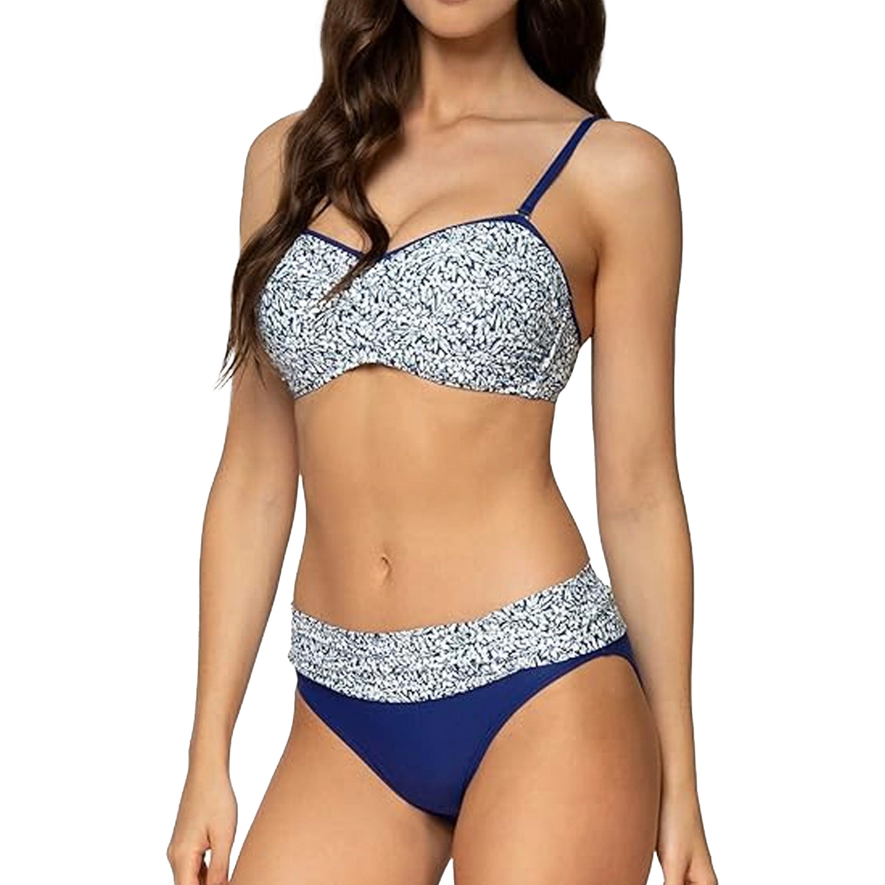 Sunsets Iconic Twist Bandeau Bikini Top 55 Forget Me Not Set
