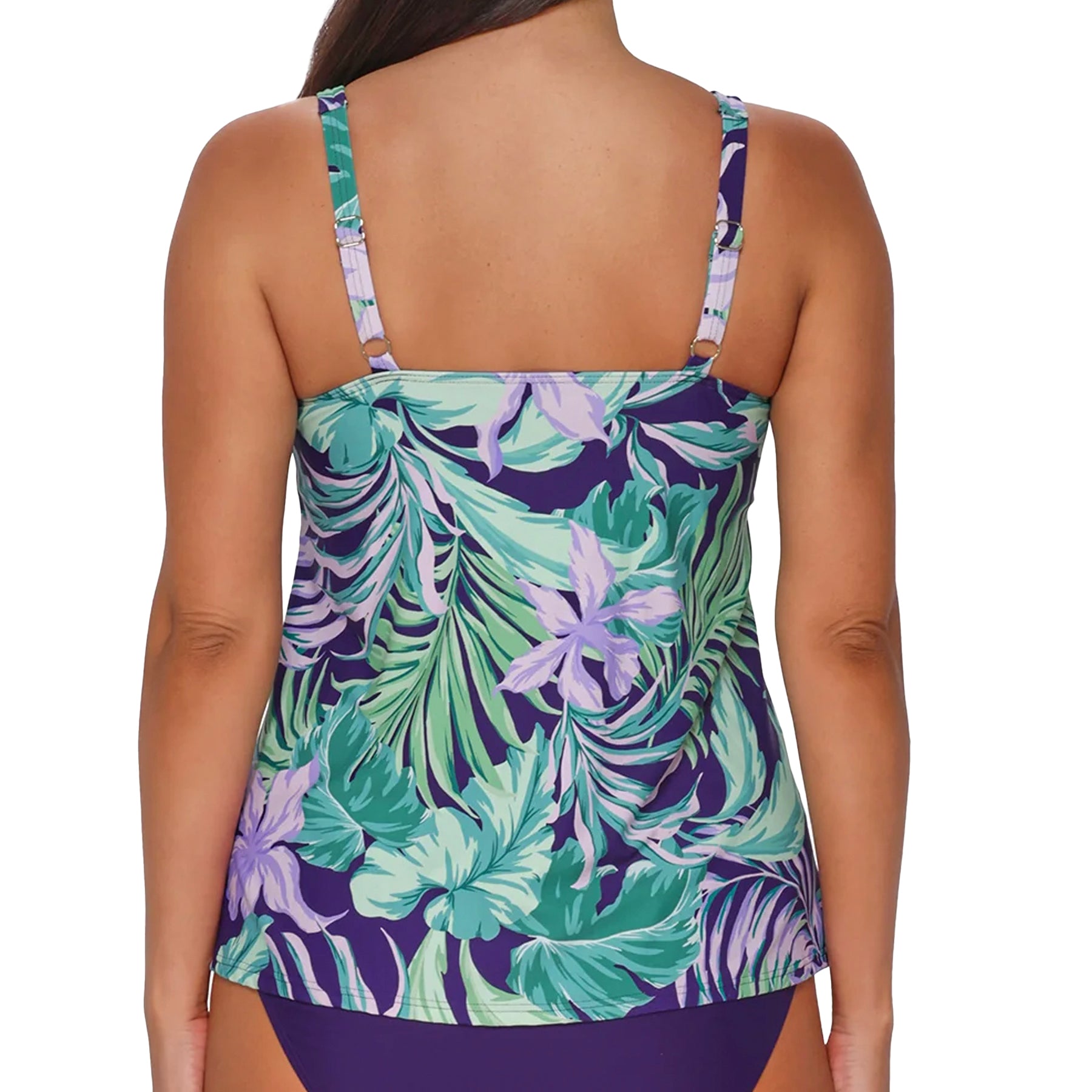 Sunsets Jenna Tankini Top 962T Palm Shade Back