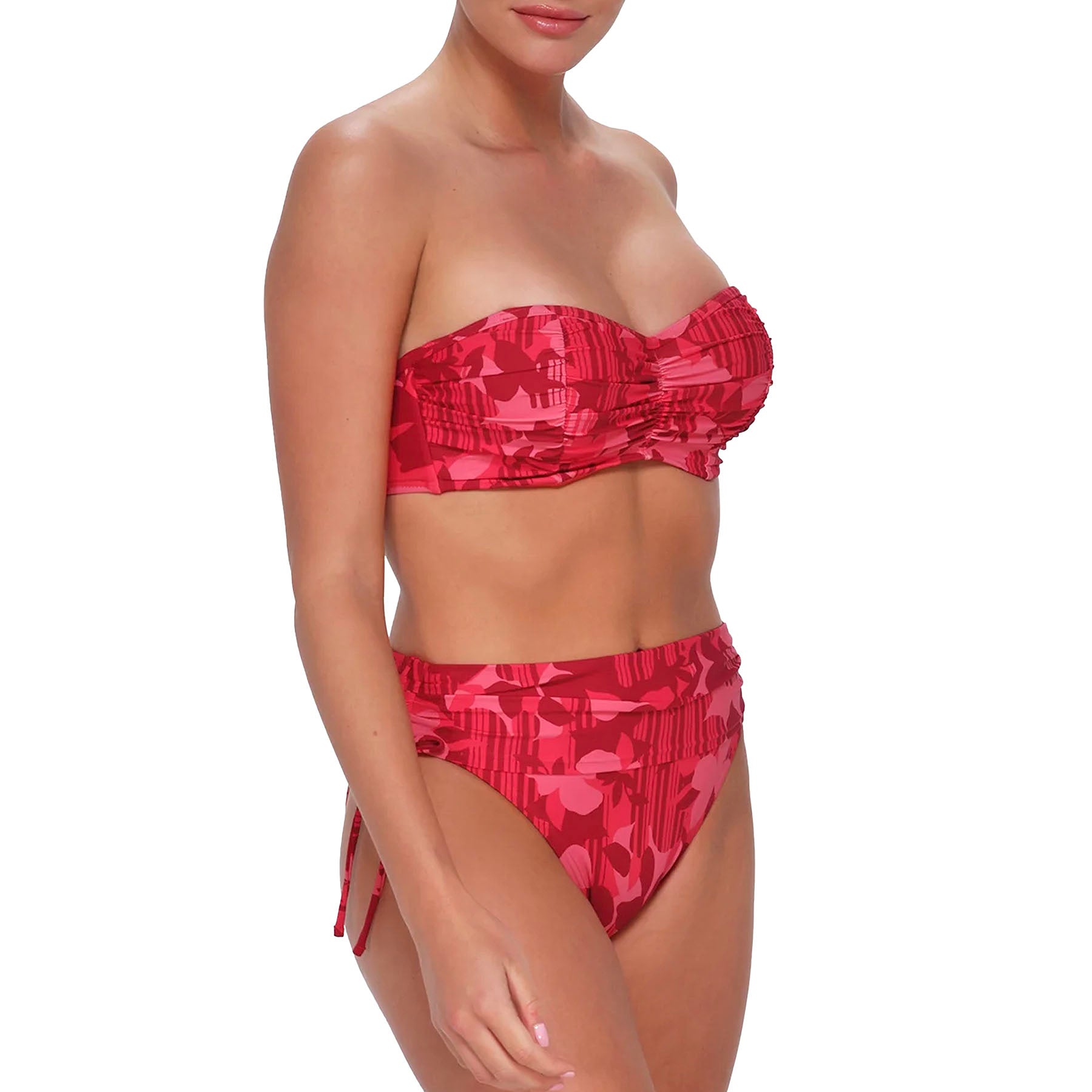 Sunsets Loretta Bandeau Bikini Top 500 Rambling Rose Set