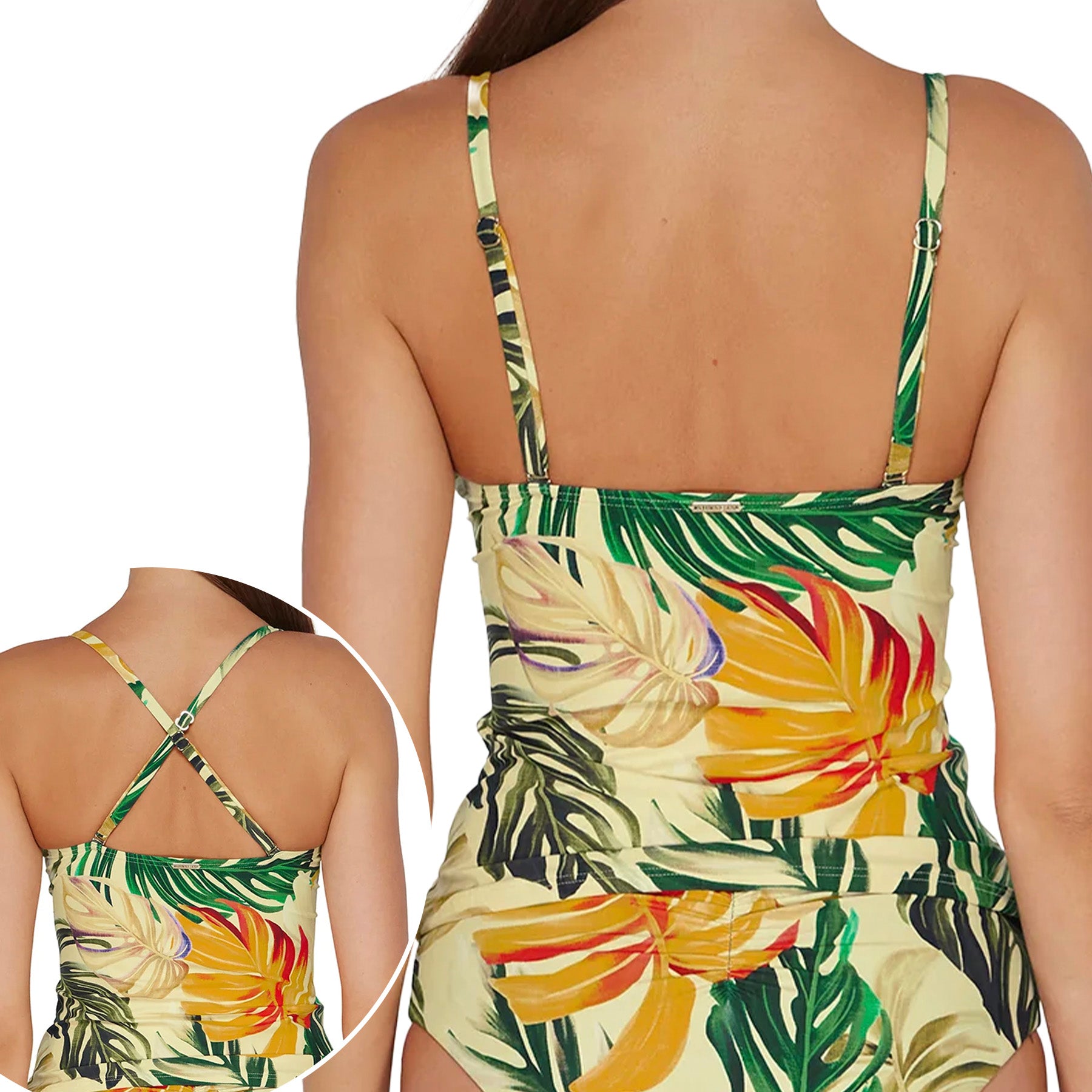 Sunsets Simone Tankini Top 81TAmber Oasis Back